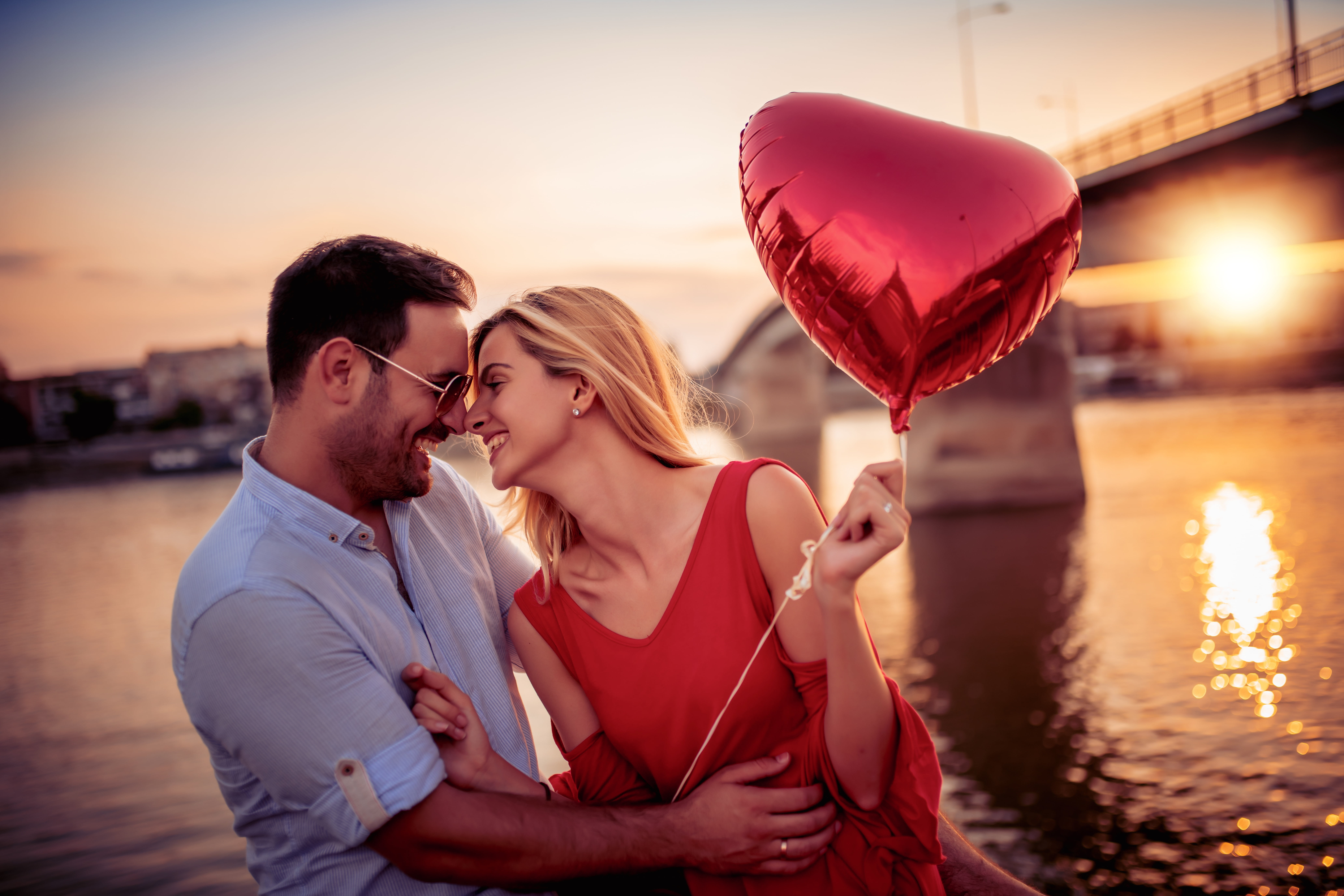 guy, joy, hugs, heart, feeling, pair, lovers, girl, 8K, HD Wallpaper