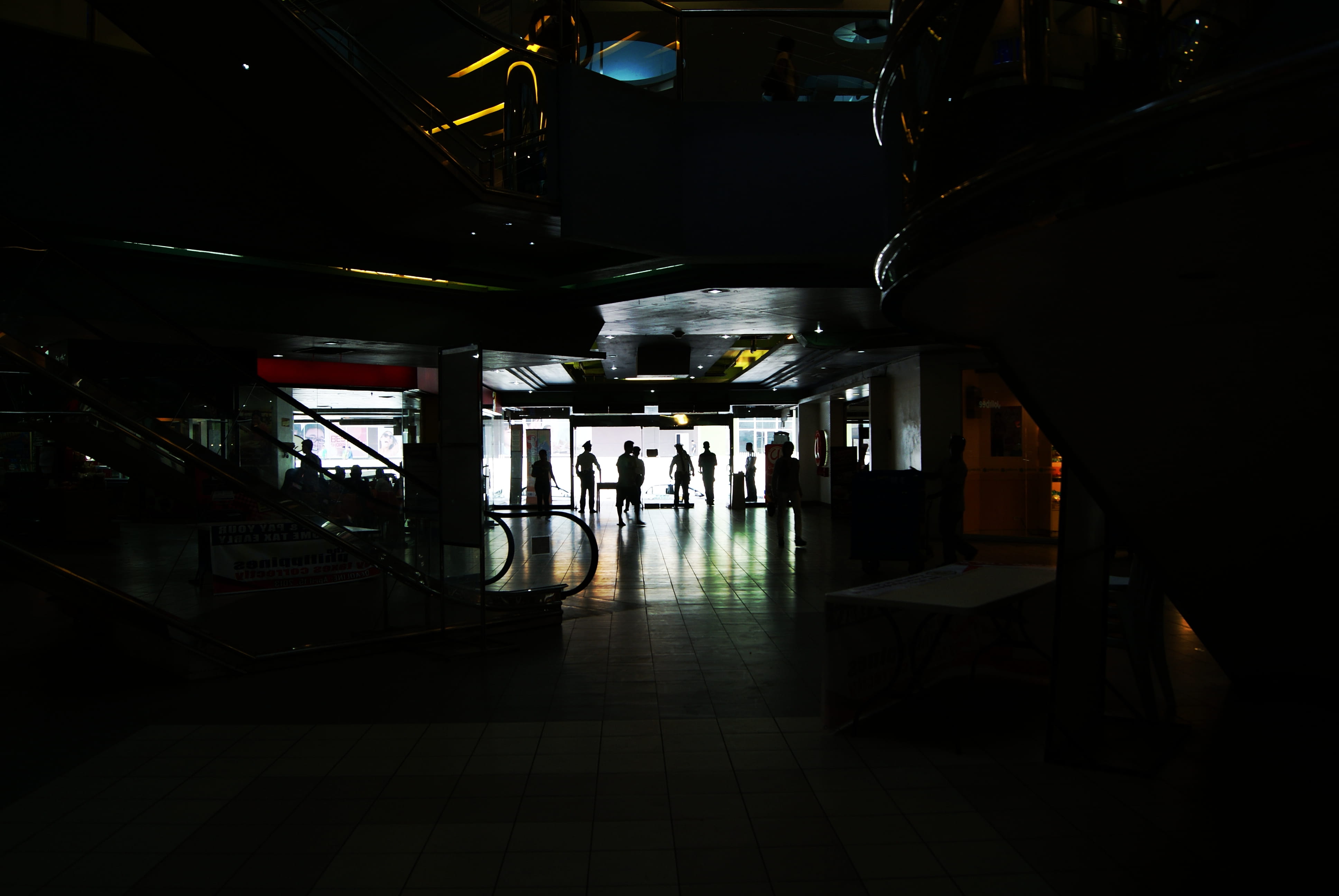 people, public transportation, dark, 4K, architecture, tiled floor, built structure, transportation, mindanao, building, incidental people, walking, asia, HD Wallpaper