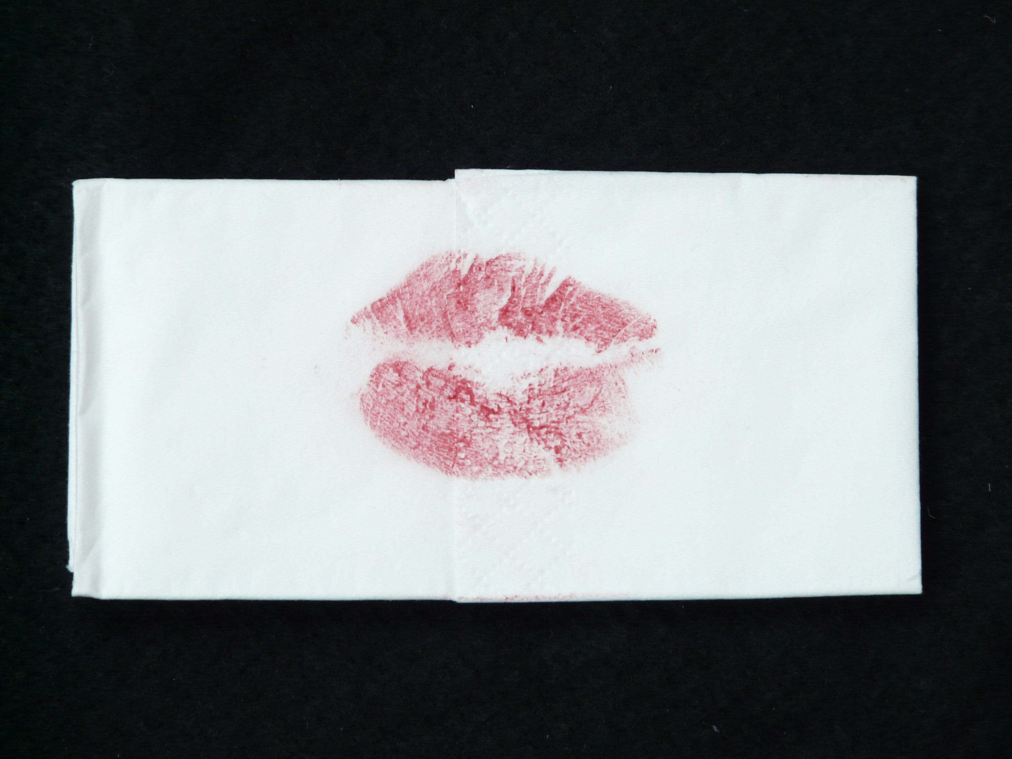 stained, copy space, indoors, backgrounds, directly above, colored background, reprint, love, mark, paper, simplicity, cut out, Romance, white color, kiss mouth, HD Wallpaper