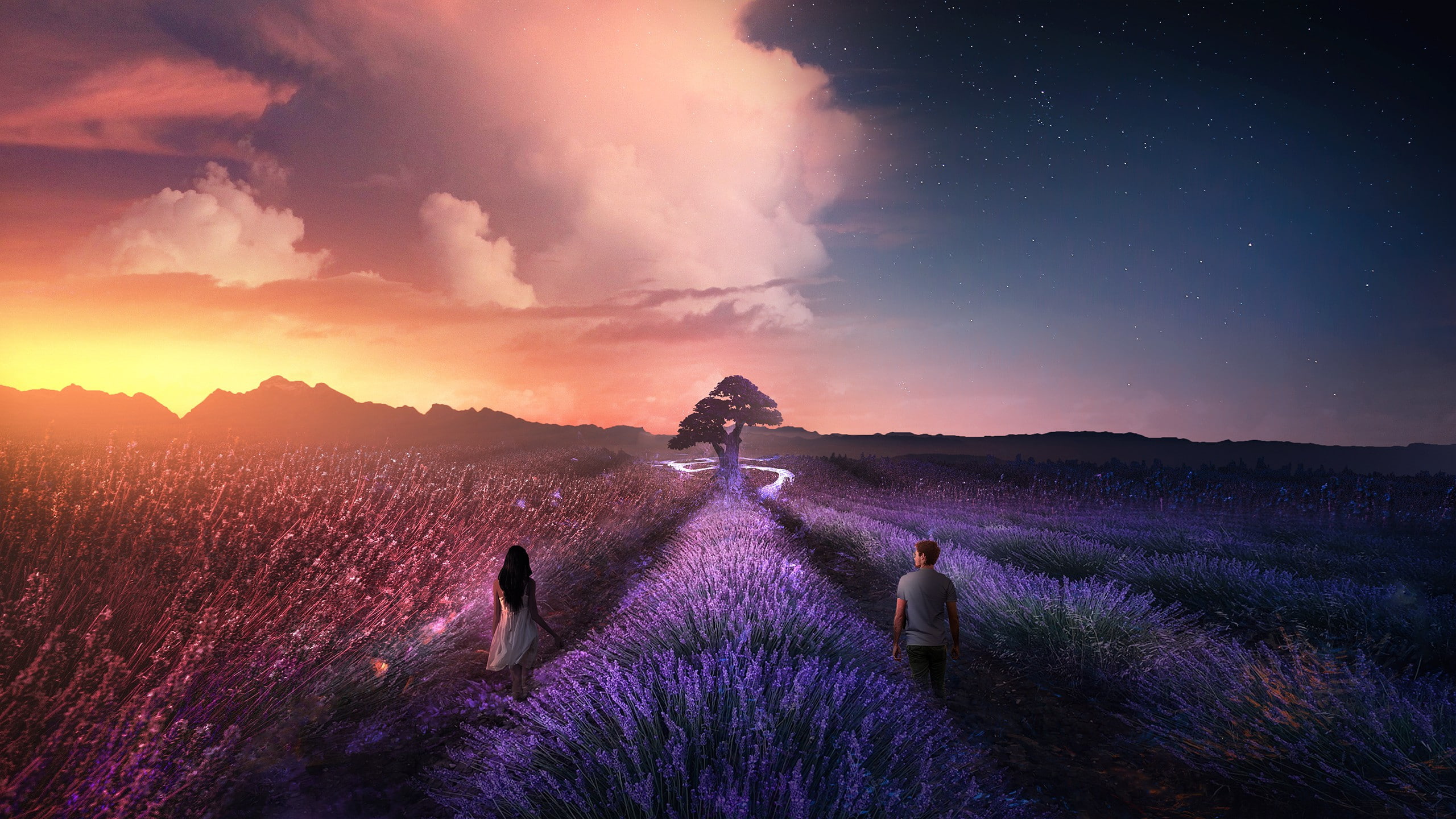 Lovers, 4k, 2K, 8k, HD, paradise, HD Wallpaper