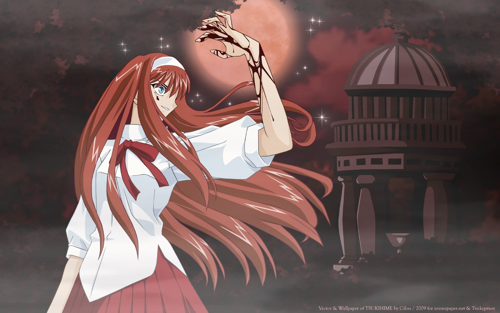 art, leisure activity, lifestyles, computer Graphic, moon, people, blood, arts culture and entertainment, security, fashion, representation, haired, red, HD Wallpaper