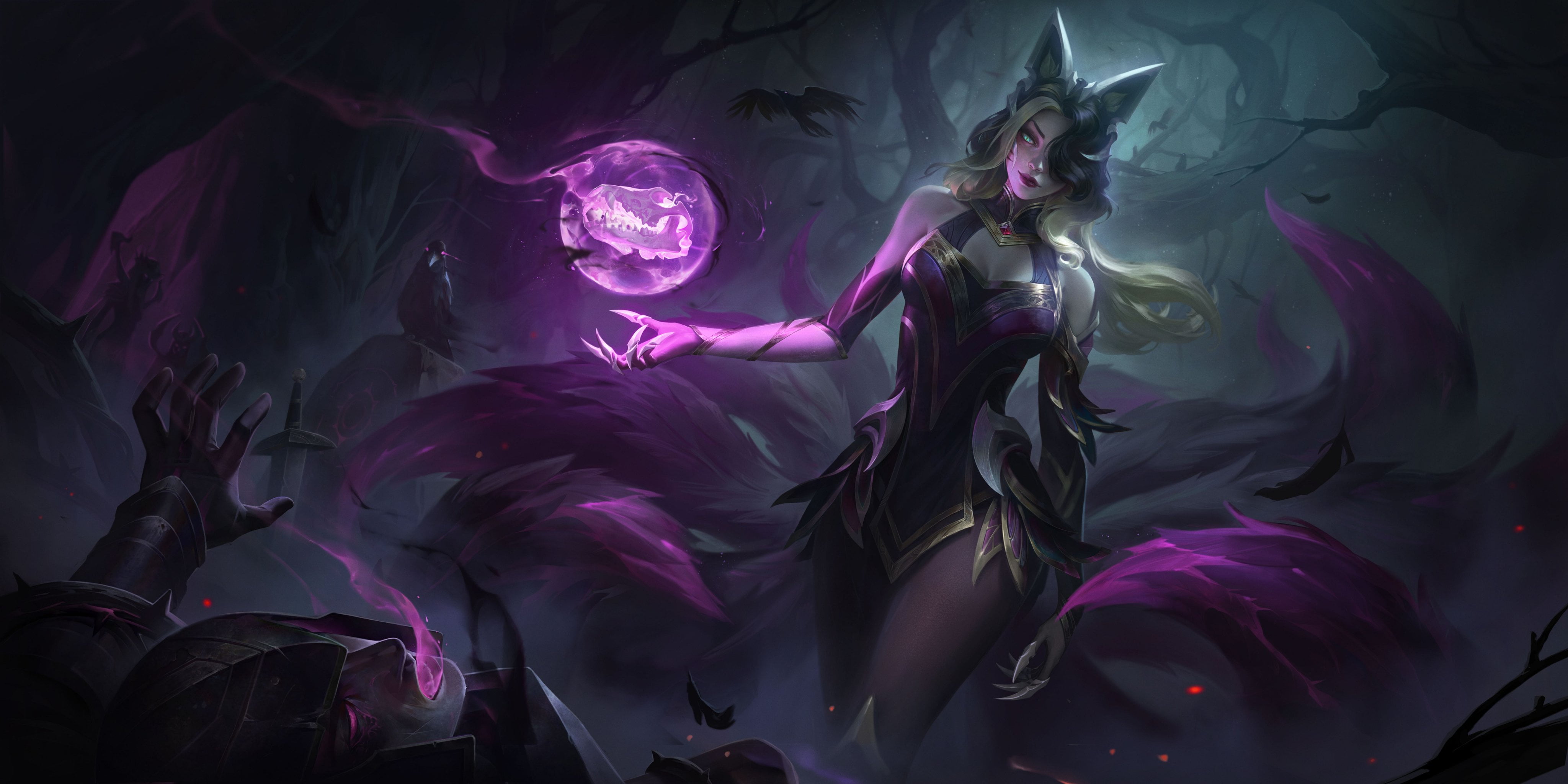 League of Legends, Ahri, Coven, 4K, HD Wallpaper