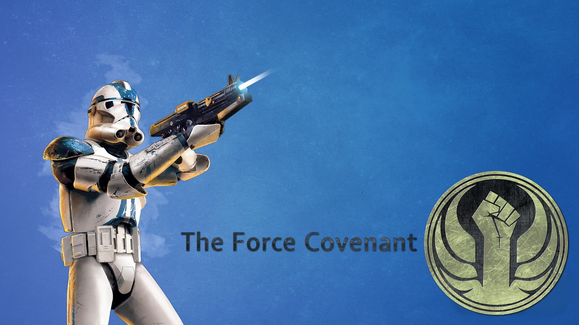 gun, three quarter length, young adult, one person, day, law, blue, nature, government, covenant, statue, art and craft, rifle, 1080P, weapon, HD Wallpaper