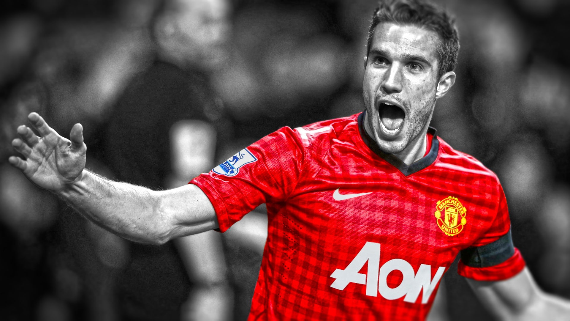 hdr, player, football, robin, cutout, persie, league, rvp, premier, united, van, soccer, 1080P, manchester, photography, HD Wallpaper