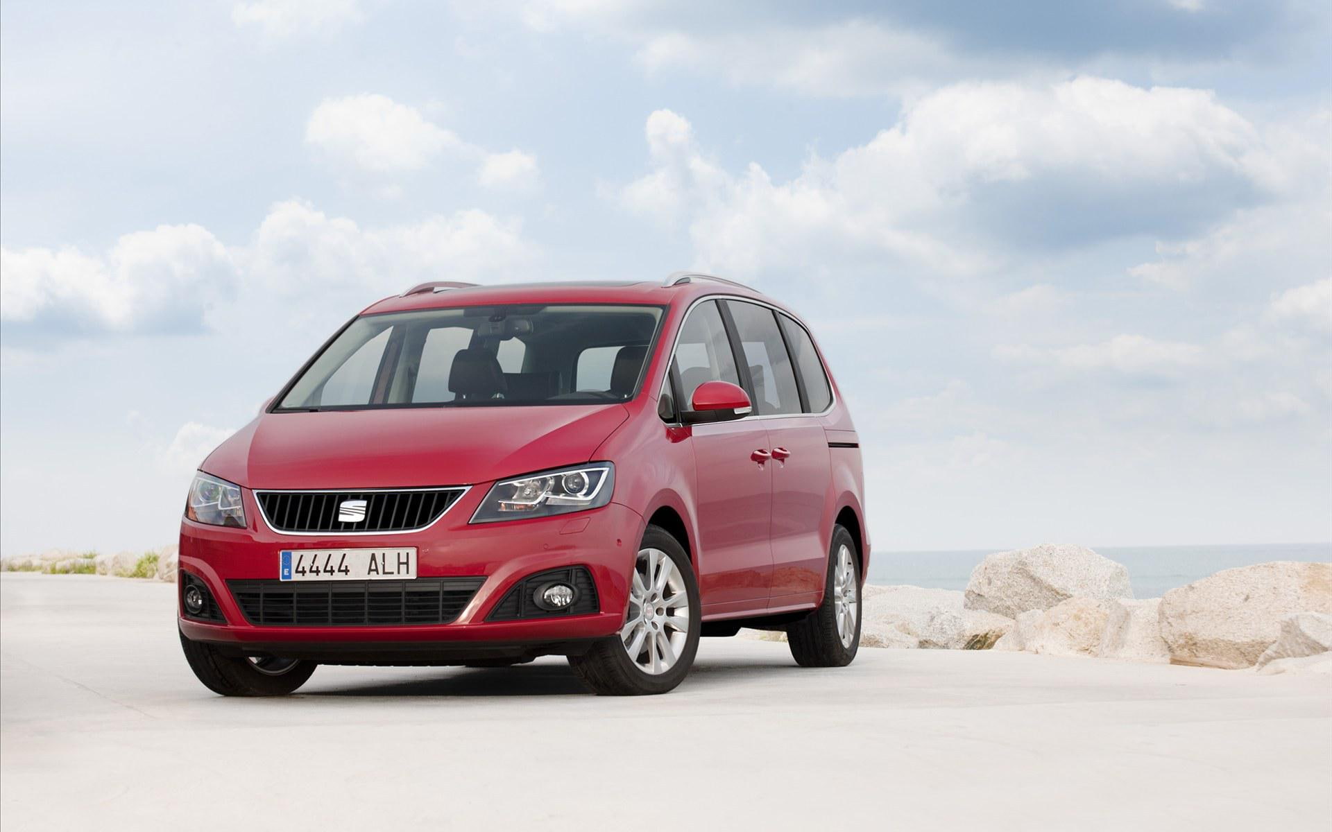 seat, seat alhambra, red, 1080P, alhambra, 1920x1200, cars, minivan, HD Wallpaper