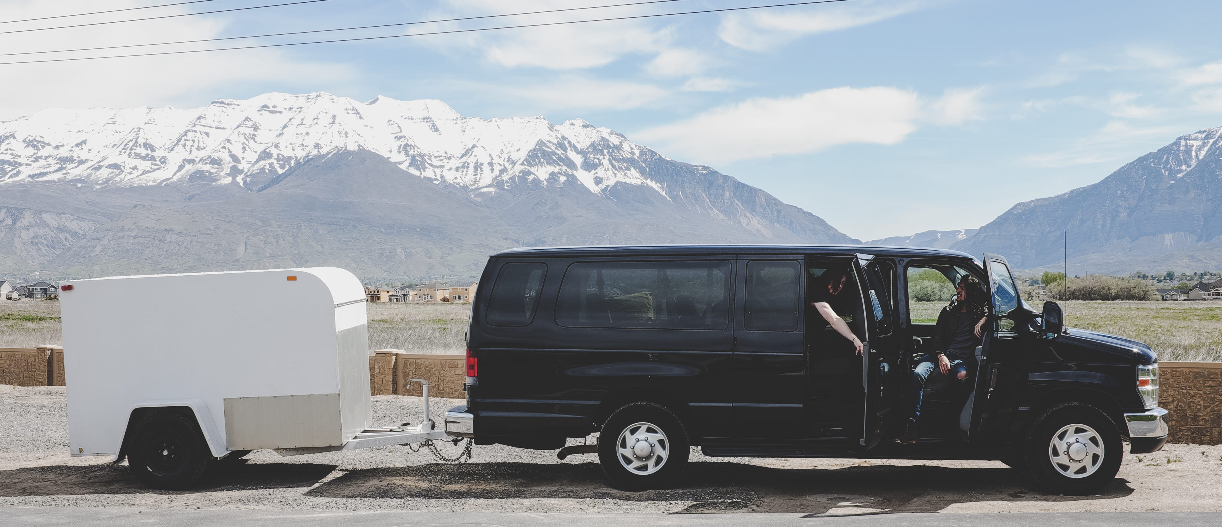 mountain peak, summer, moving, truck, car, singer, mode of transportation, land vehicle, 4K, united states, cold temperature, day, transportation, trailer, HD Wallpaper