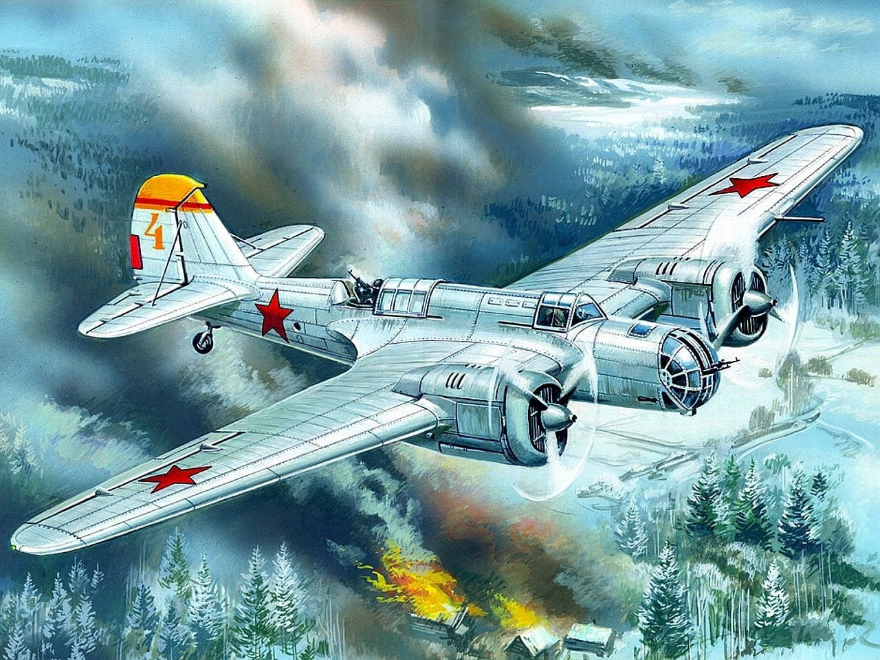 720P, Tupolev SB, Bombers, HD Wallpaper