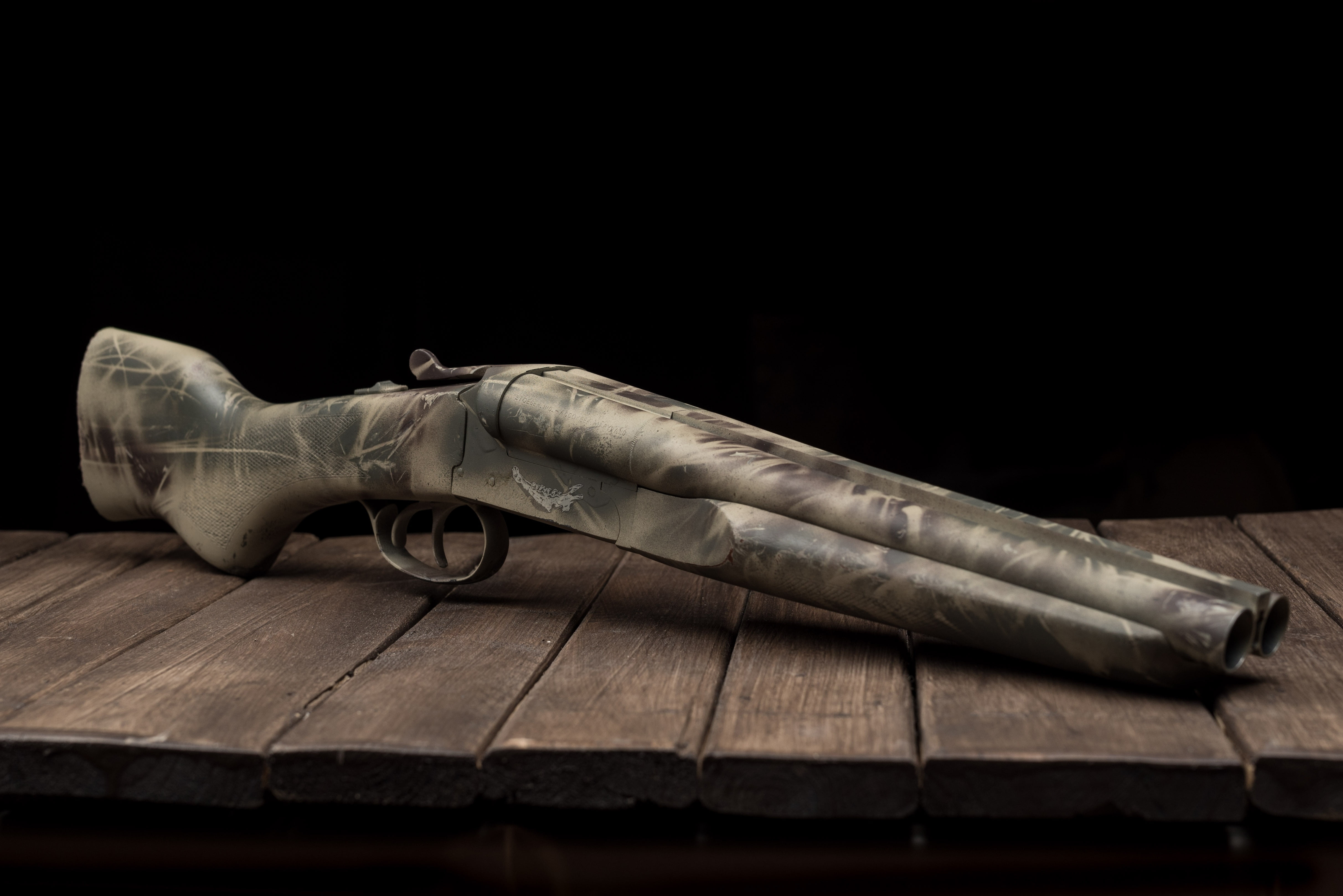4K, bleed, shotgun, Stoeger SBS, HD Wallpaper