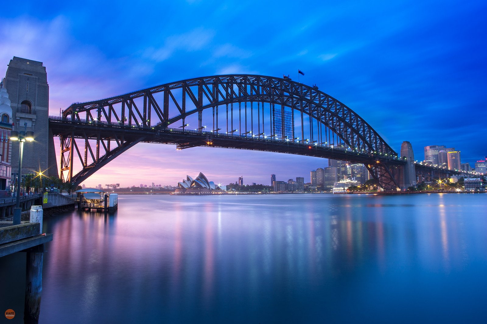 bridges, australia, ray, tasmania, sea, panoramic, tasmanie, towers, light, cities, way, australie, sydney, tower, building, hotel, 720P, opera, night, HD Wallpaper
