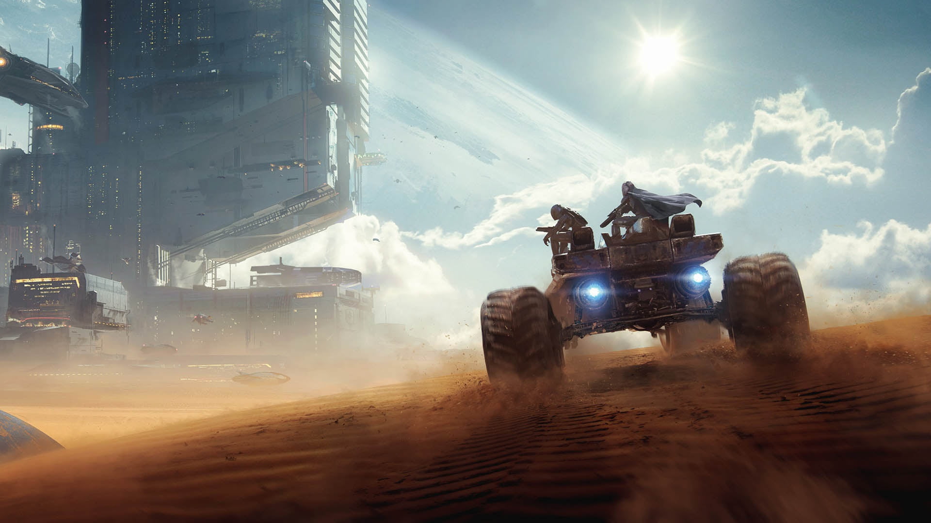 desert, Bounty Hunters, Wojtek Fus, 1080P, HD Wallpaper