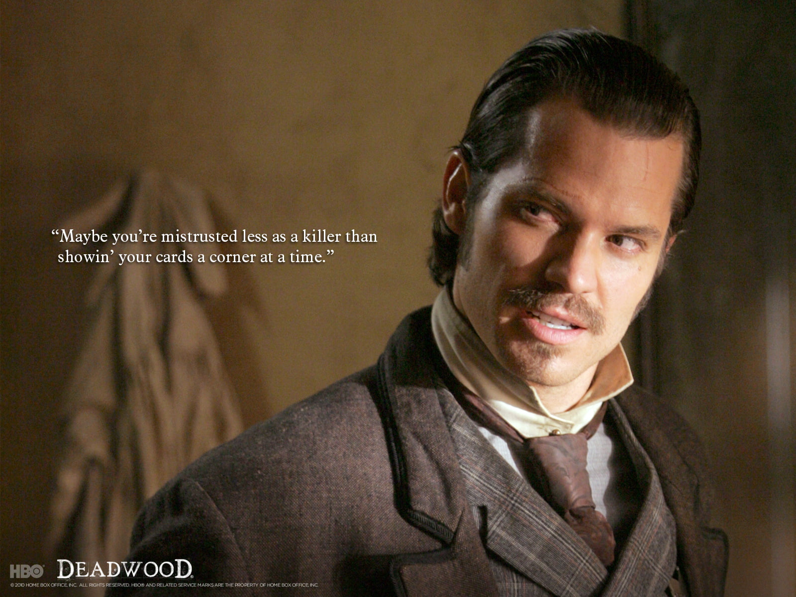 confidence, young adult, poster, occupation, clothing, young men, Television, western, one person, indoors, 720P, deadwood, portrait, looking at camera, HD Wallpaper