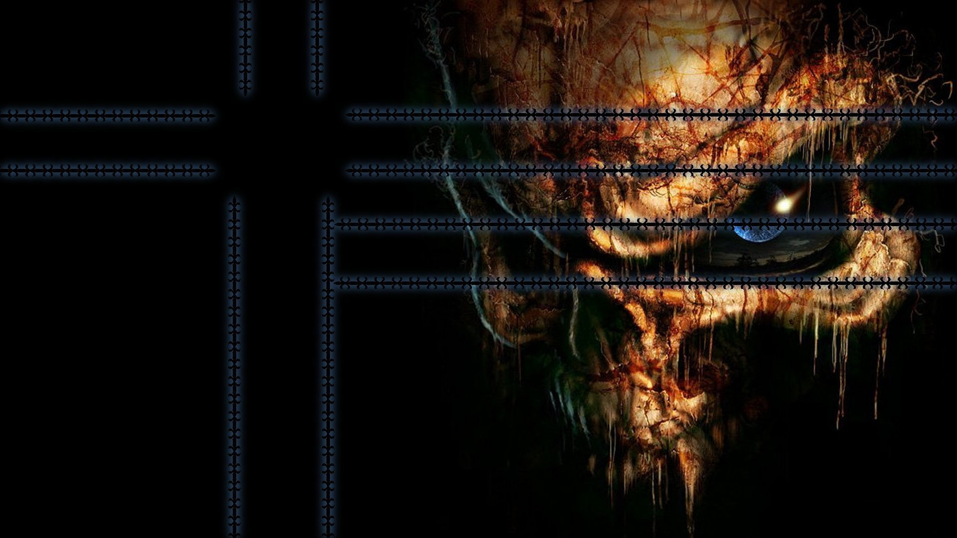 music, skull, fear, candy, 1920x1080, women, headphones, 1080P, HD Wallpaper