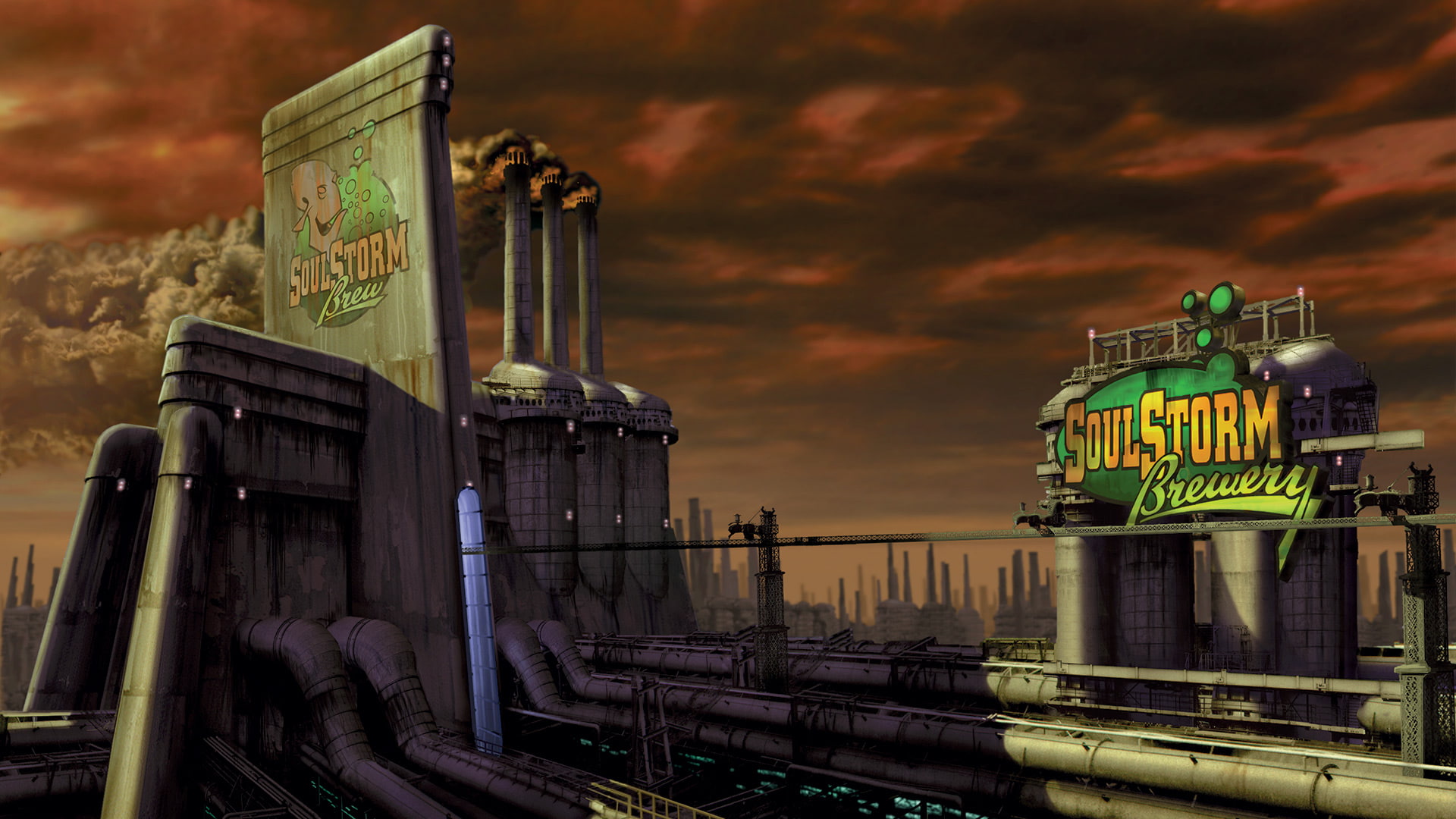 oddworld, sci fi, 1080P, city, game, HD Wallpaper
