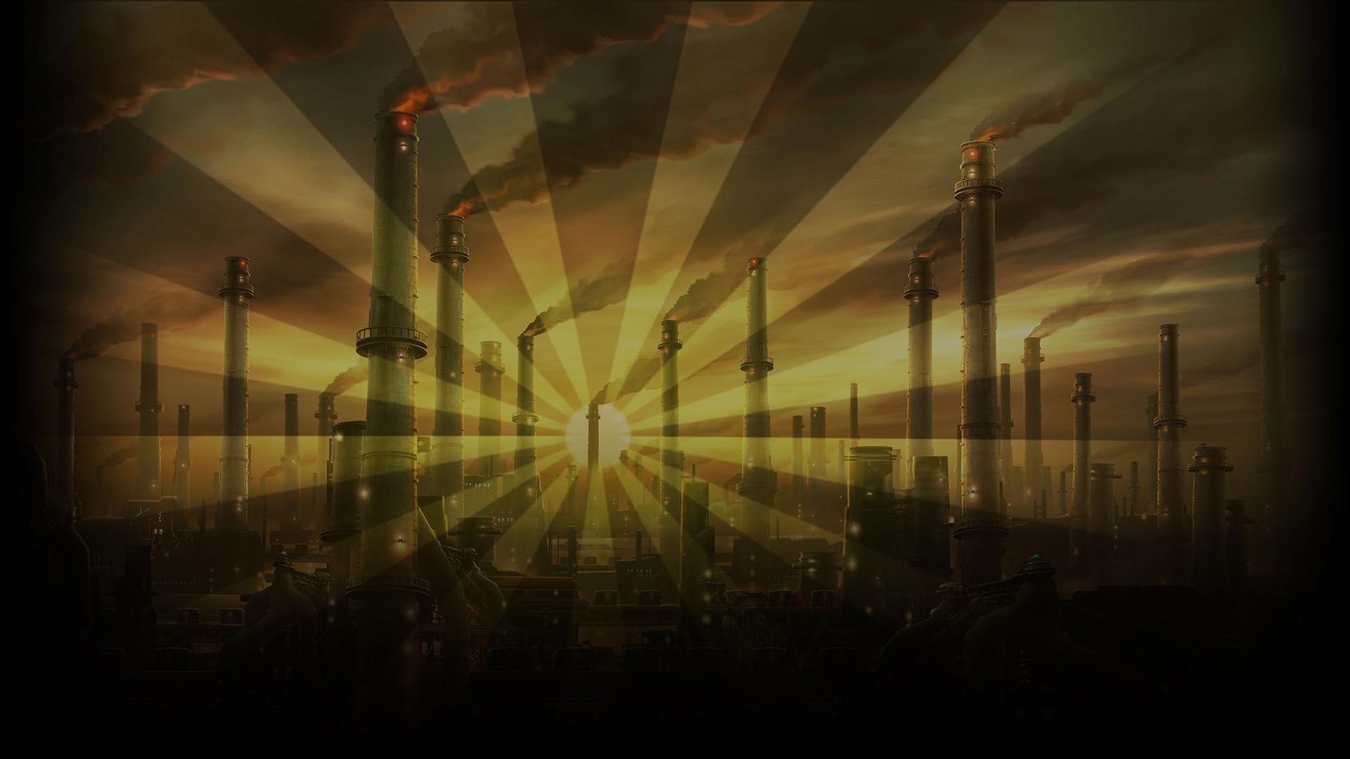 built structure, no people, cloud - sky, orange color, arts culture and entertainment, multiple exposure, 1080P, dark, silhouette, oddworld new n tasty, HD Wallpaper