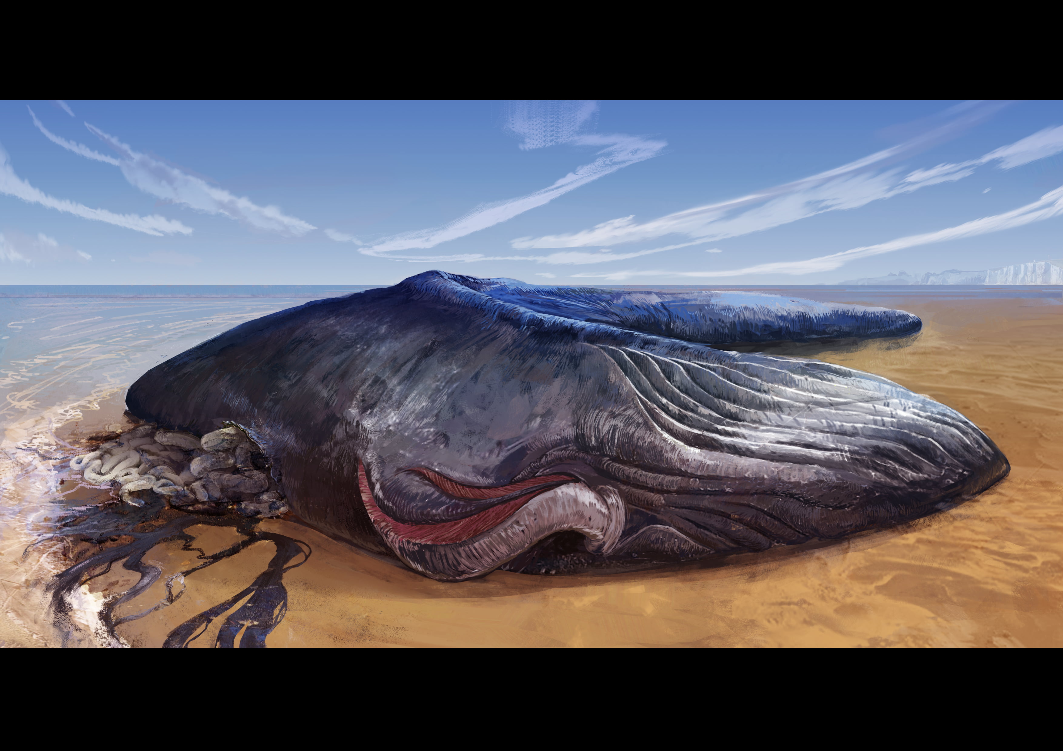 fictional creatures, alien orb, 2K, whale, HD Wallpaper