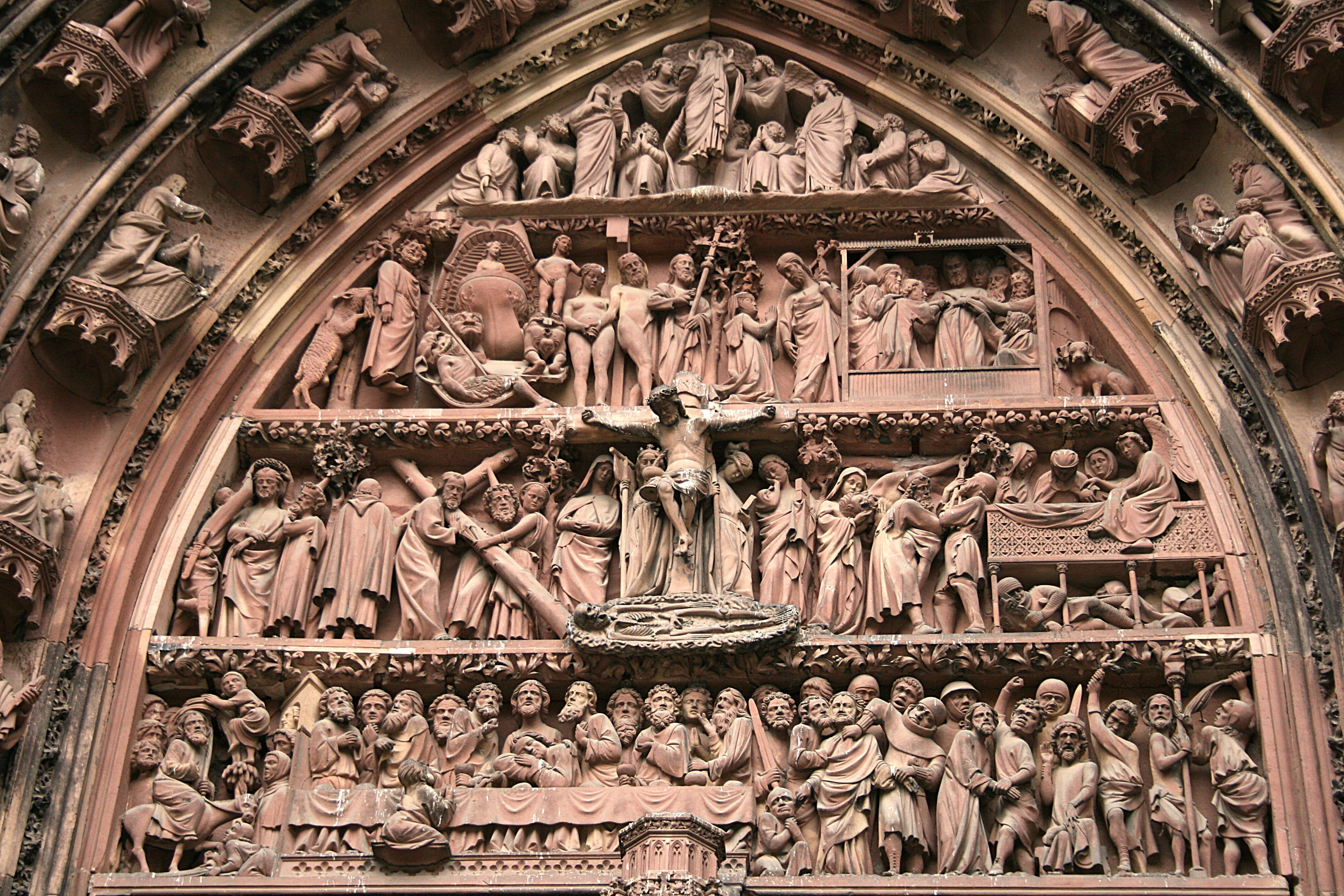 human representation, architecture and art, strasbourg, building, built structure, 4K, travel destinations, sculpture, stonemason work, no people, mural, HD Wallpaper