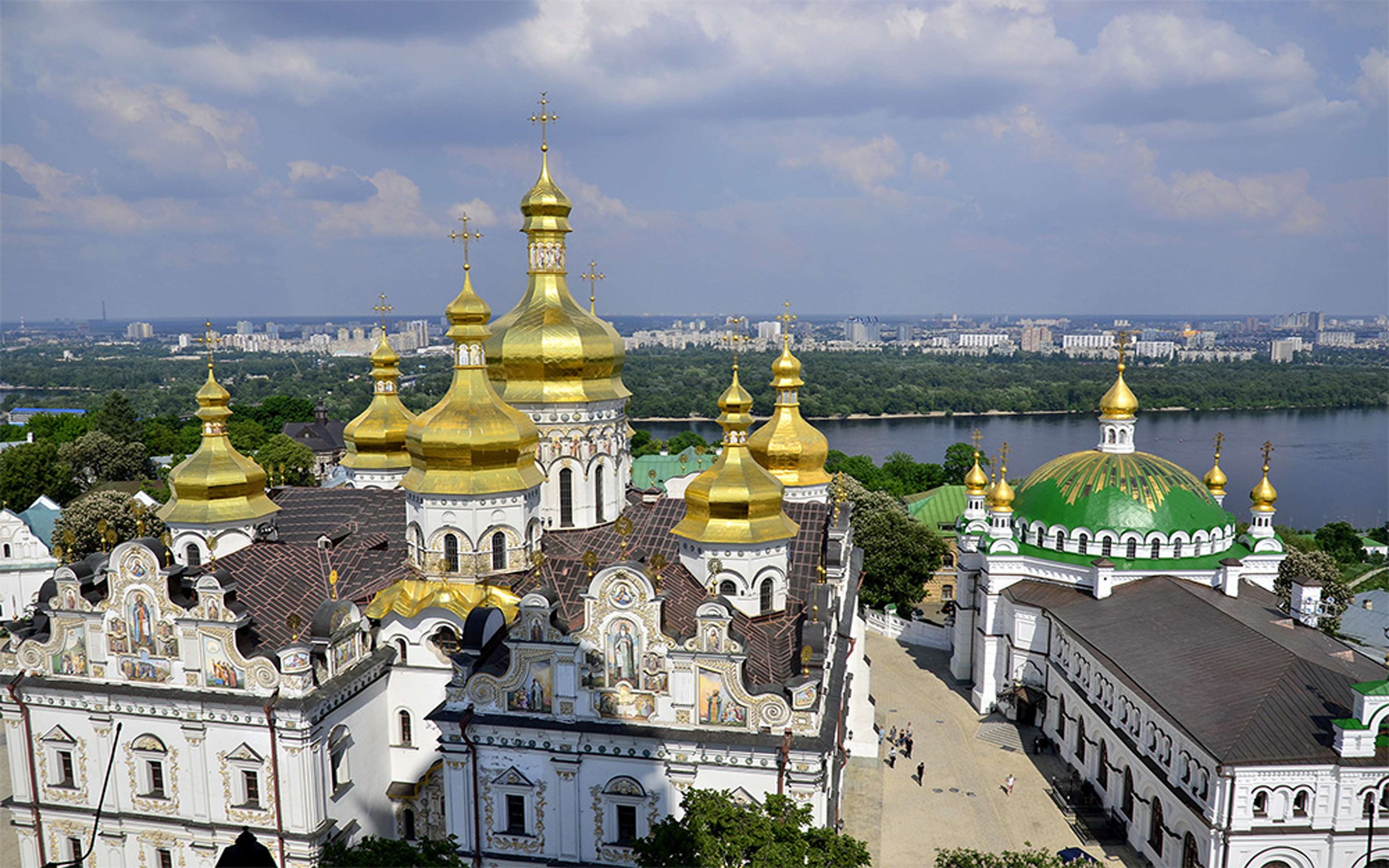 city, outdoors, kyiv, travel destinations, architecture, place of worship, 4K, travel, nature, hd, dome, belief, spirituality, religion, sky, HD Wallpaper
