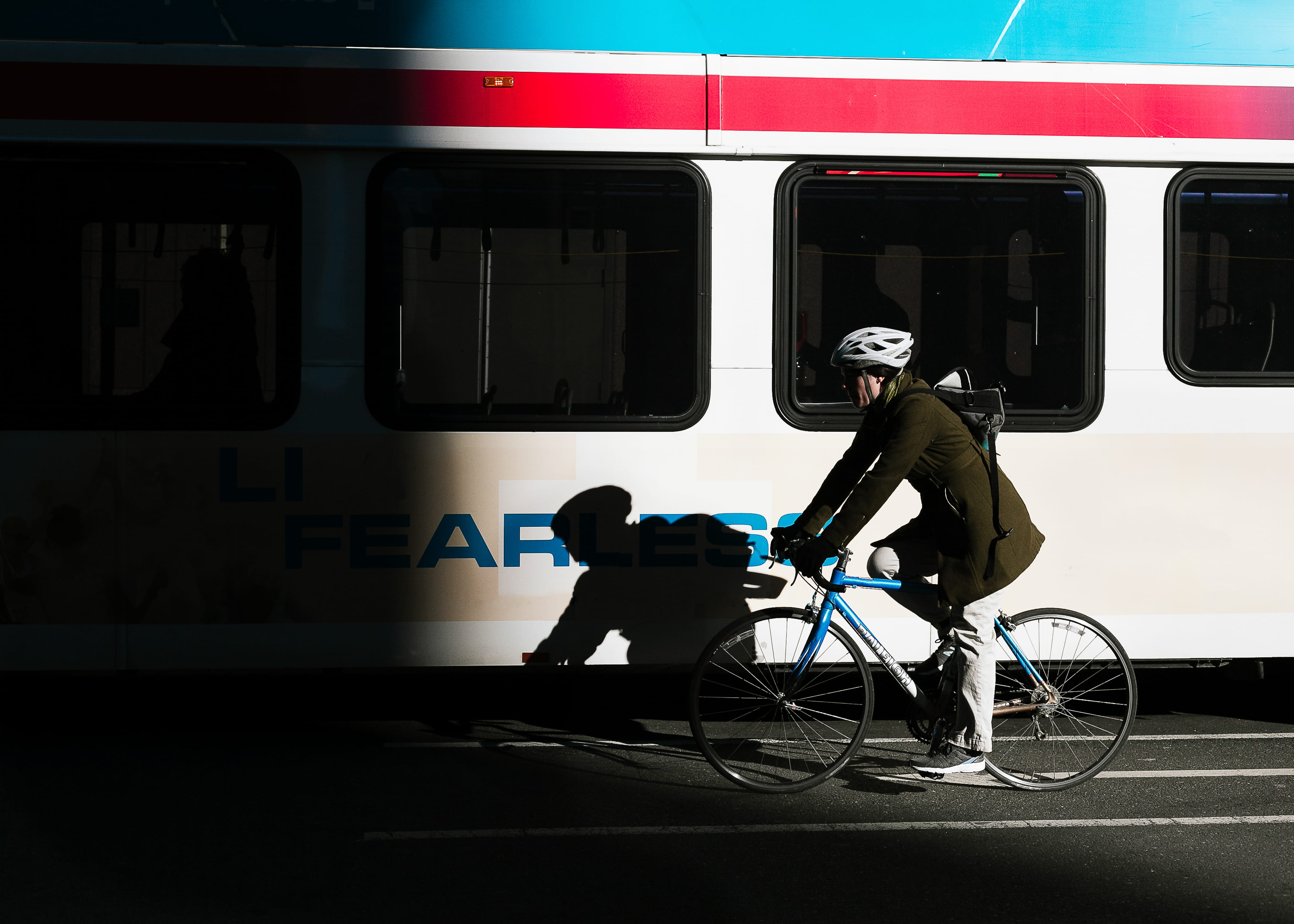 bike, city, riding, bus, rail transportation, 4K, mode of transportation, subway train, men, lifestyles, day, station, railroad station, ride, person, HD Wallpaper