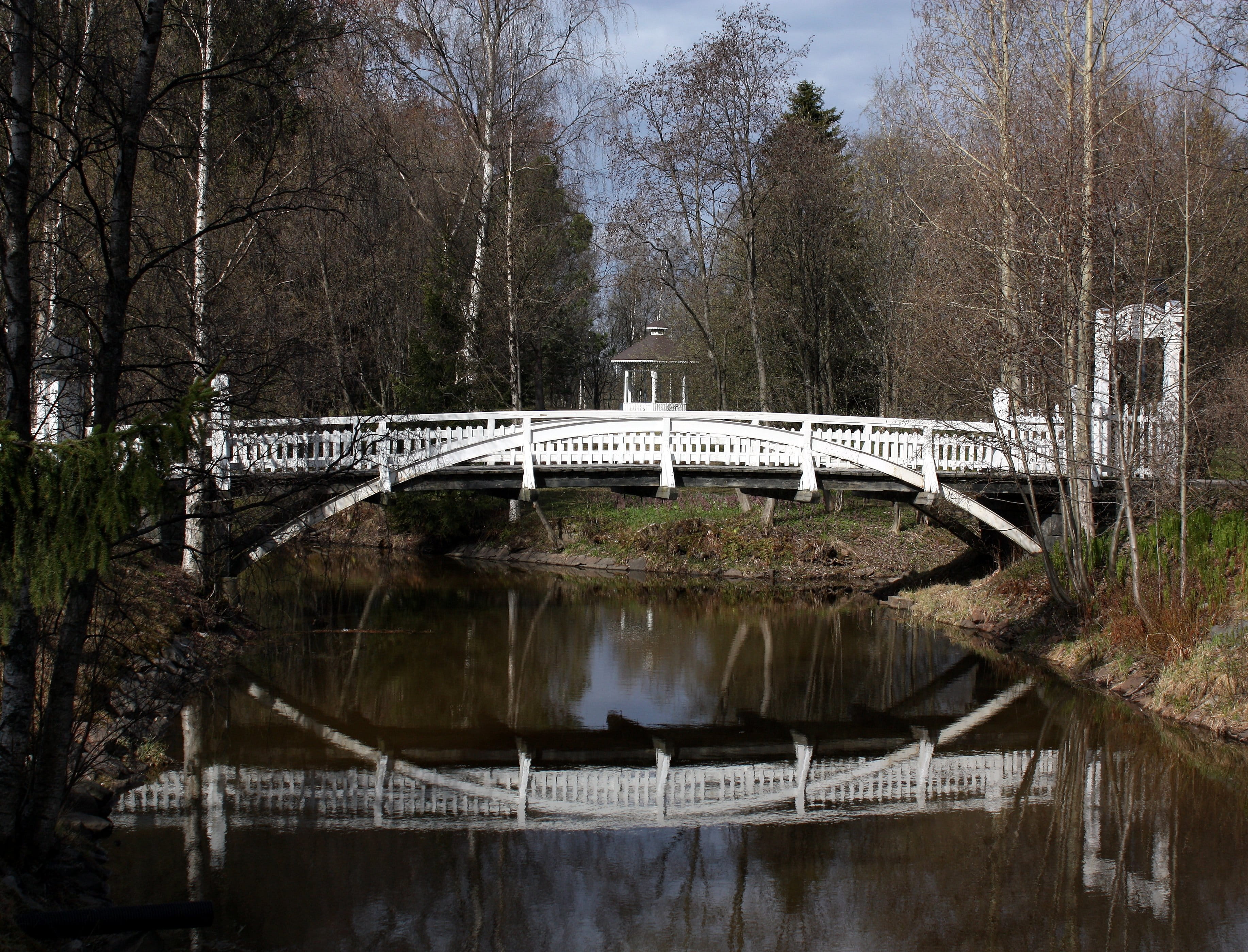 finland, 2K, day, oulu, wooden, bridge, transportation, water, arch, bridge - man made structure, plant, nature, connection, waterfront, built structure, HD Wallpaper