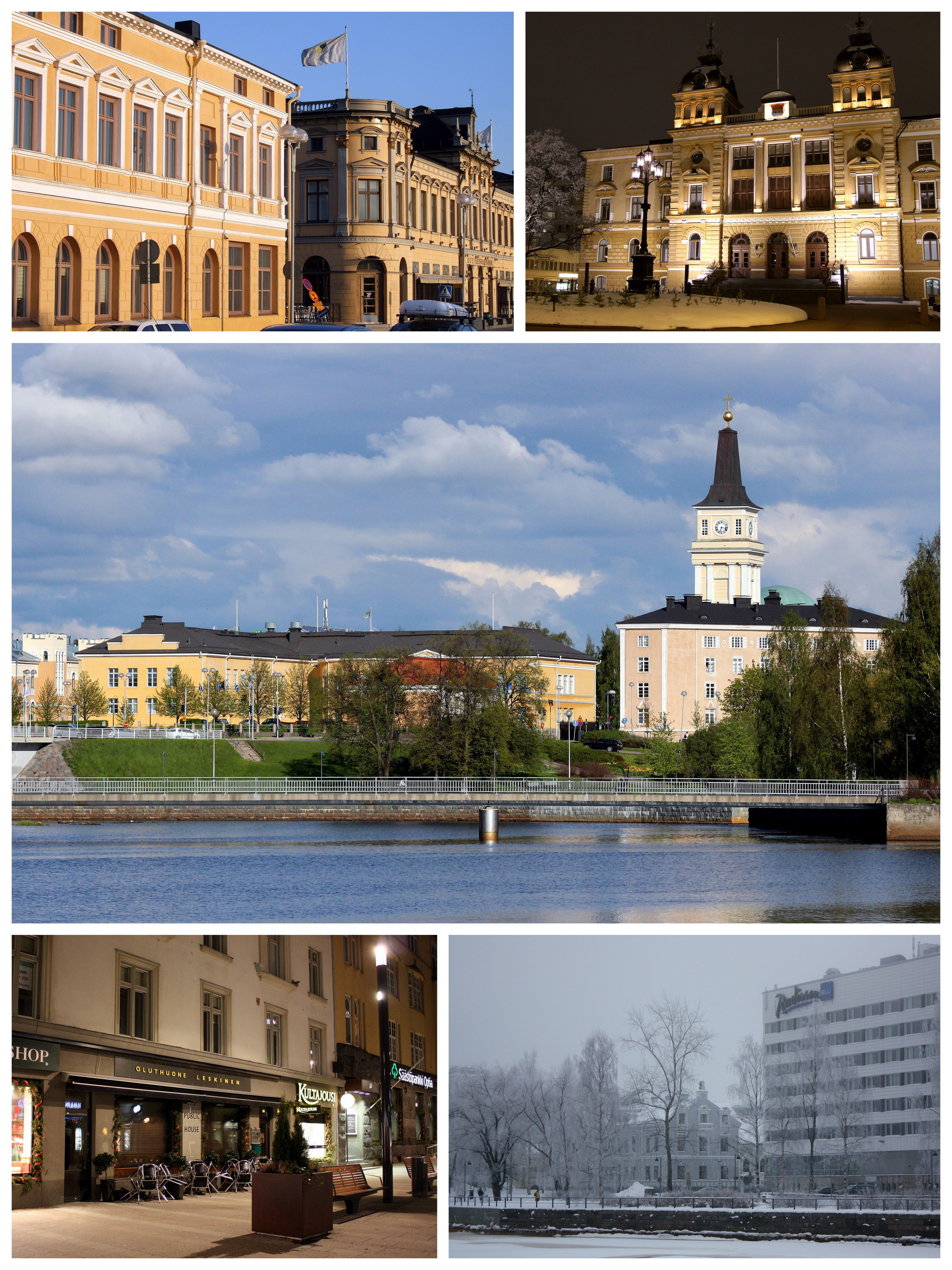 no people, built Structure, transfer print, auto post production filter, europe, building Exterior, water, city, town, Oulu, nature, famous Place, sky, Phone HD Wallpaper