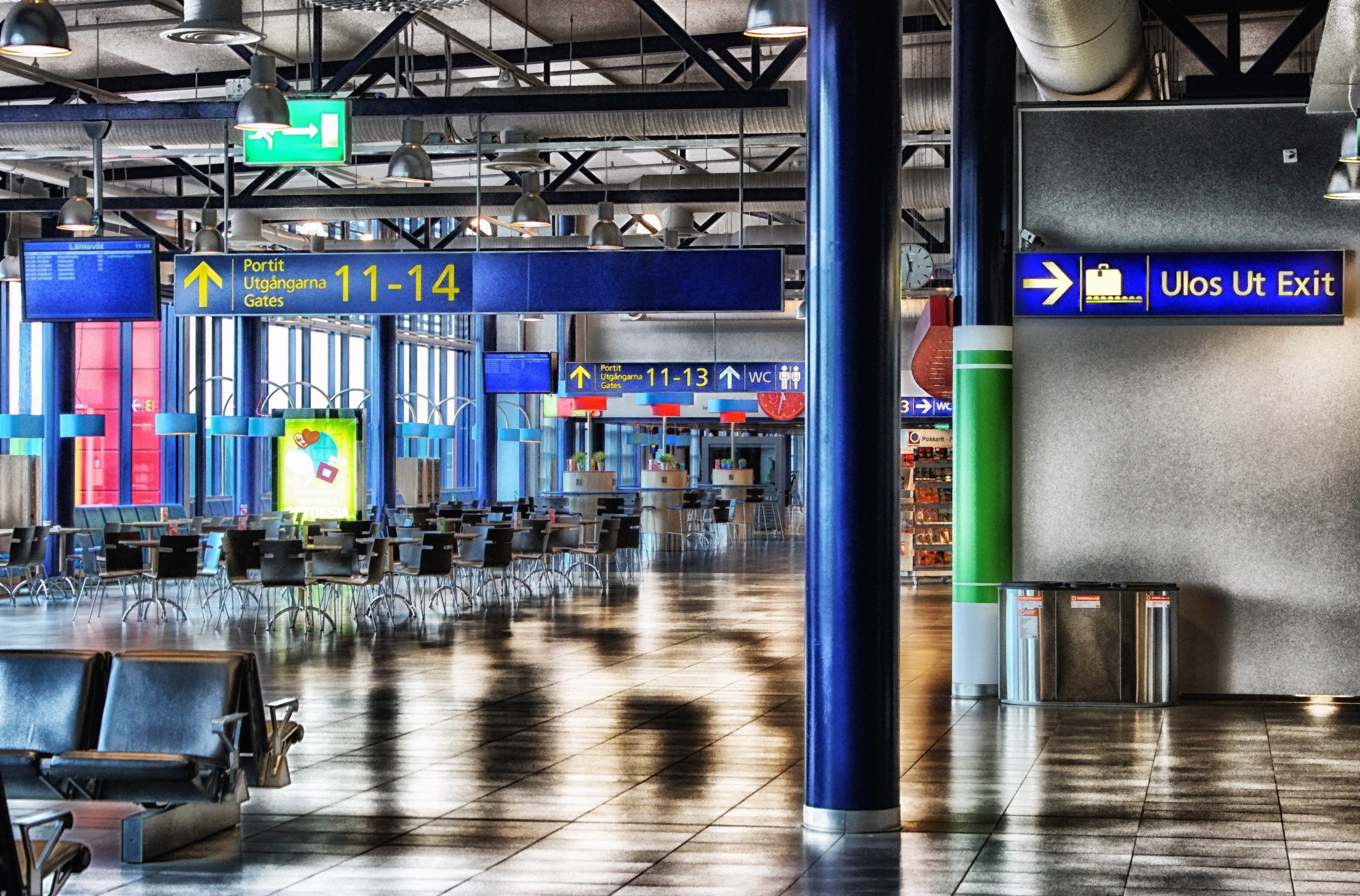 flooring, inside, seating, air transportation, indoors, transportation, lighting equipment, public transportation, rail transportation, tiled floor, architectural column, HD Wallpaper