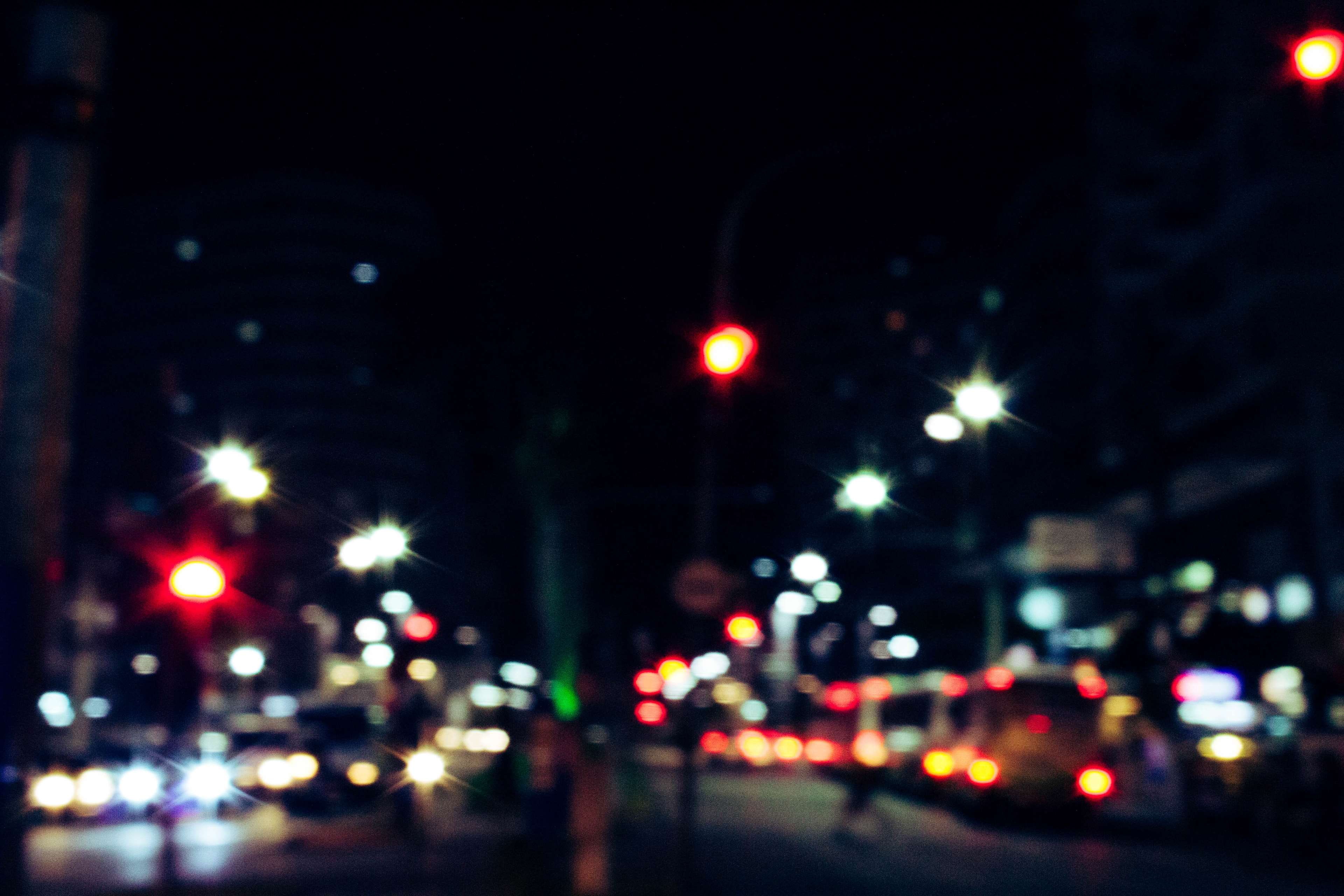 city, transpor, night sky, long exposure, dark, 4K, blur, light, evening, illuminated, celebration, downtown, road, light streaks, traffic, highway, cars, HD Wallpaper