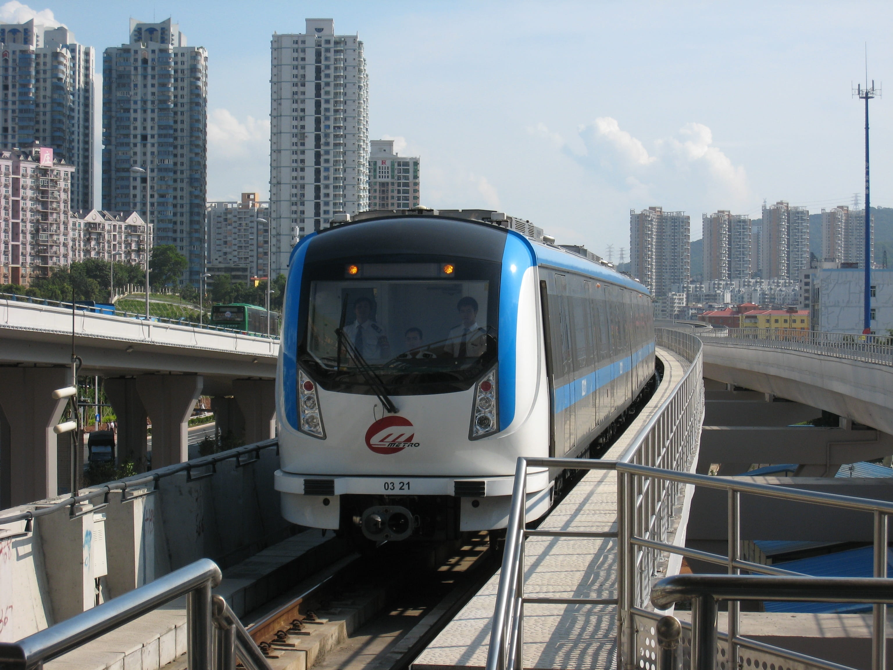modern, urban, Metro, public transportation, subway, tube, transport, built structure, shenzhen, sky, no people, cityscape, railway, busy, nature, station, HD Wallpaper