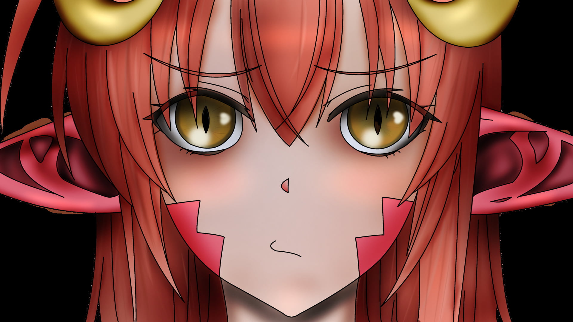 celebration, indoors, human representation, illuminated, Anime, close-up, design, 1080P, curtain, creativity, multi colored, heart shape, Miia (Monster Musume), HD Wallpaper