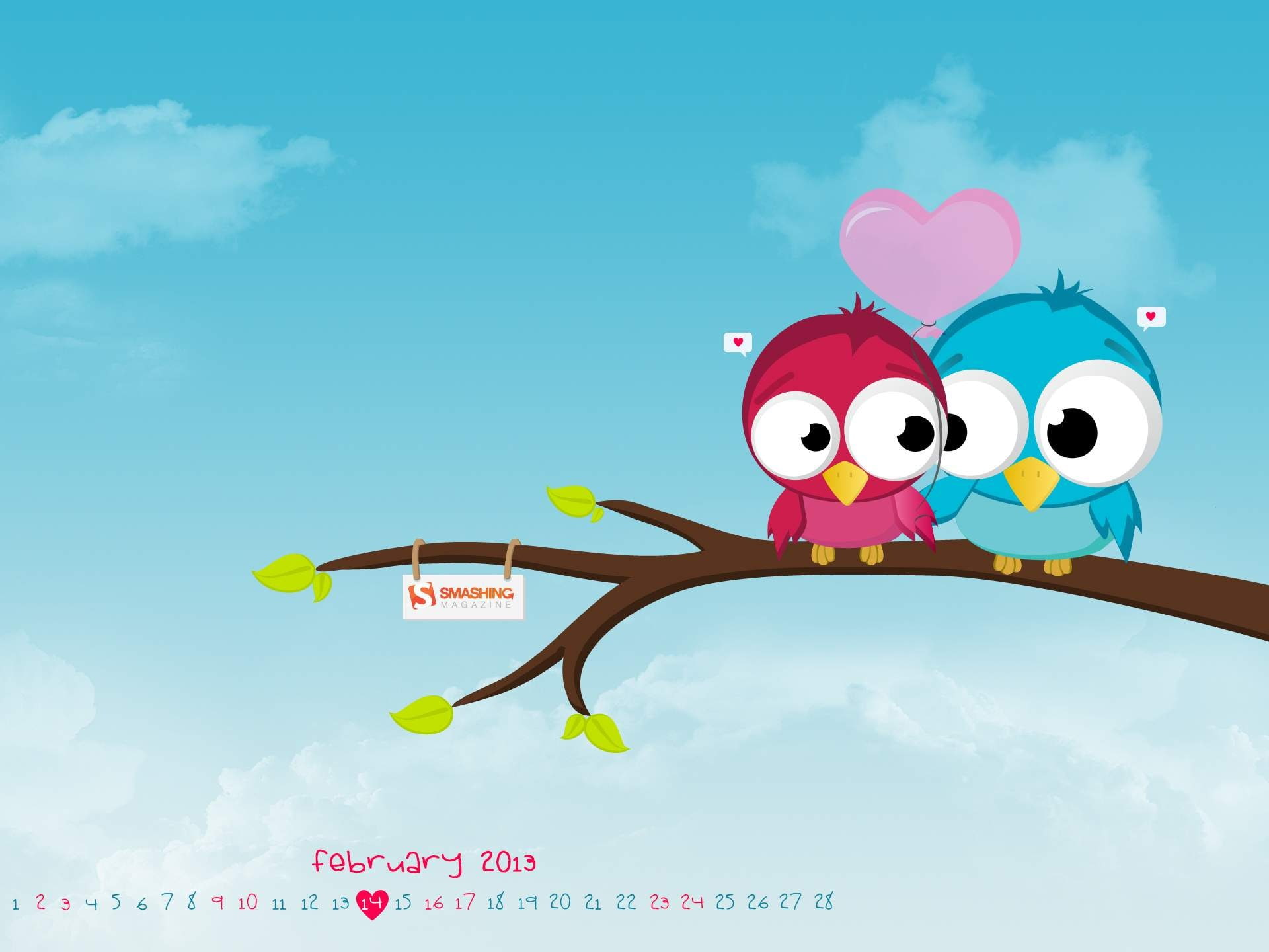 blue, february, valentines, western script, art and craft, two, characters, cloud - sky, ca, text, cartoon, owl, balloon, sky, multi colored, nature, bird, HD Wallpaper