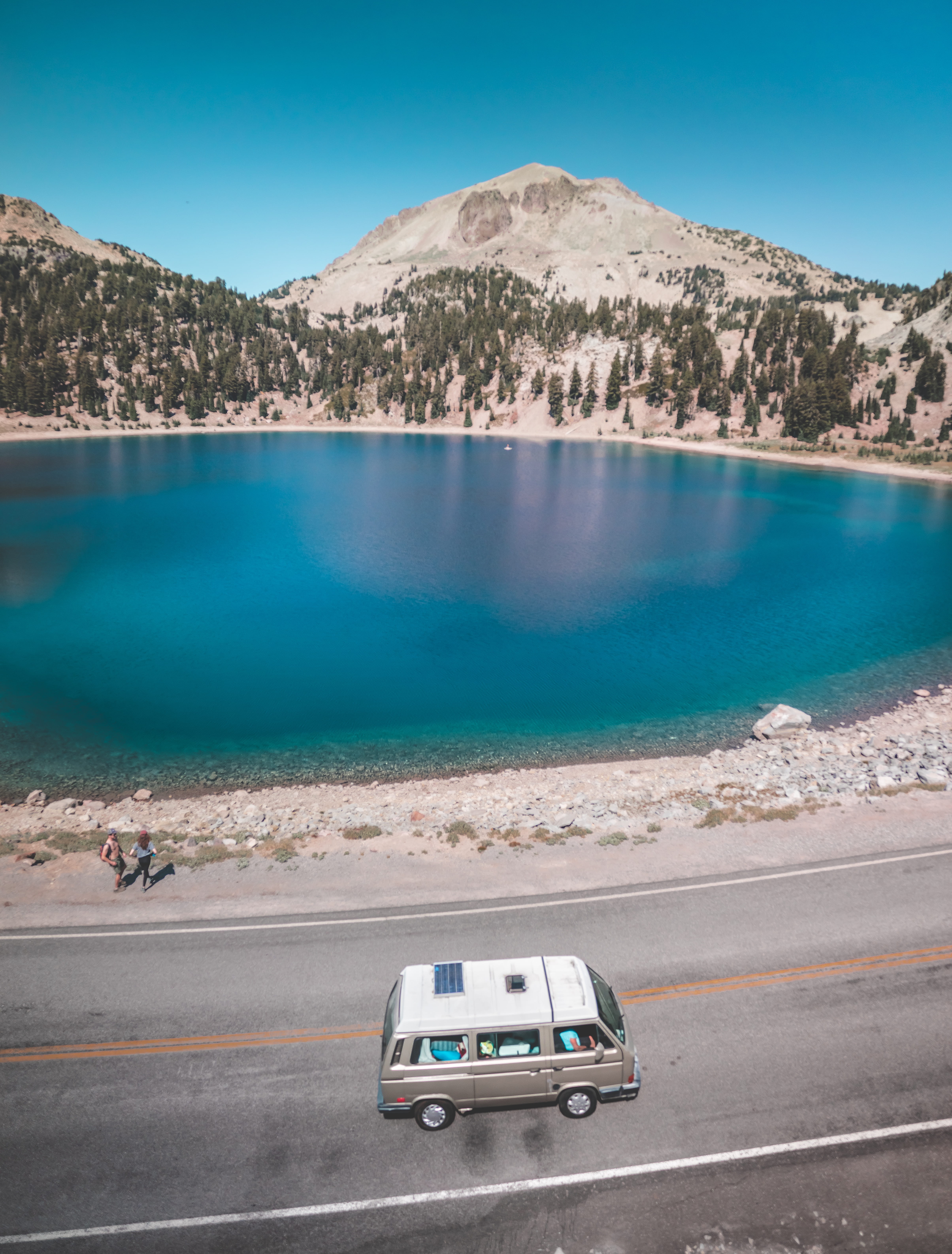 sunlight, journey, mountain, travelling, water, forest, travel, car, urban Scene, sea, highway, vacations, nature, clear, summer, snowmelt, clear water, Phone HD Wallpaper