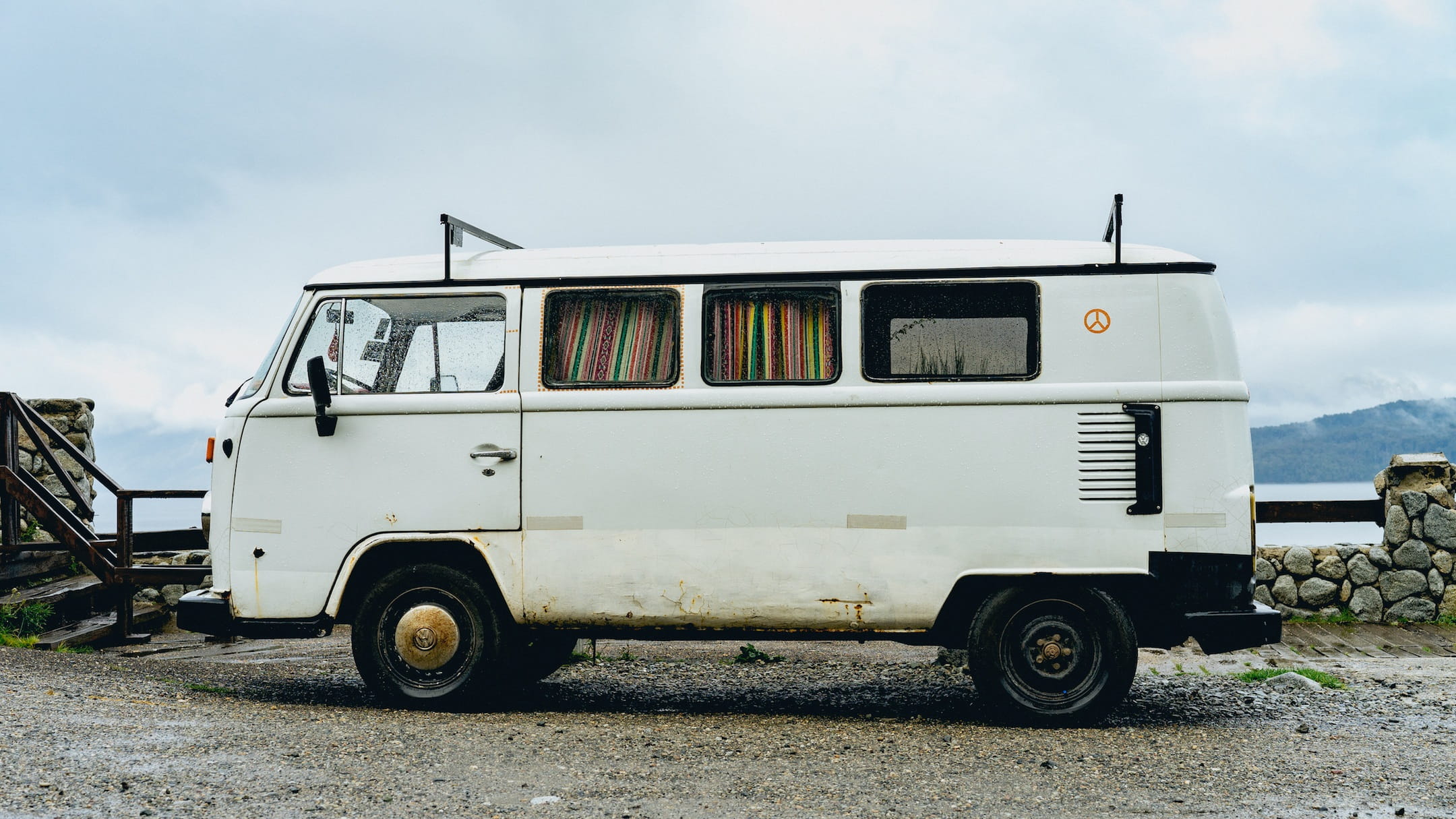 1080P, van - vehicle, cloud - sky, sky, nature, abandoned, run-down, wheels, motor home, transportation, vehicle, mode of transportation, no people, day, HD Wallpaper