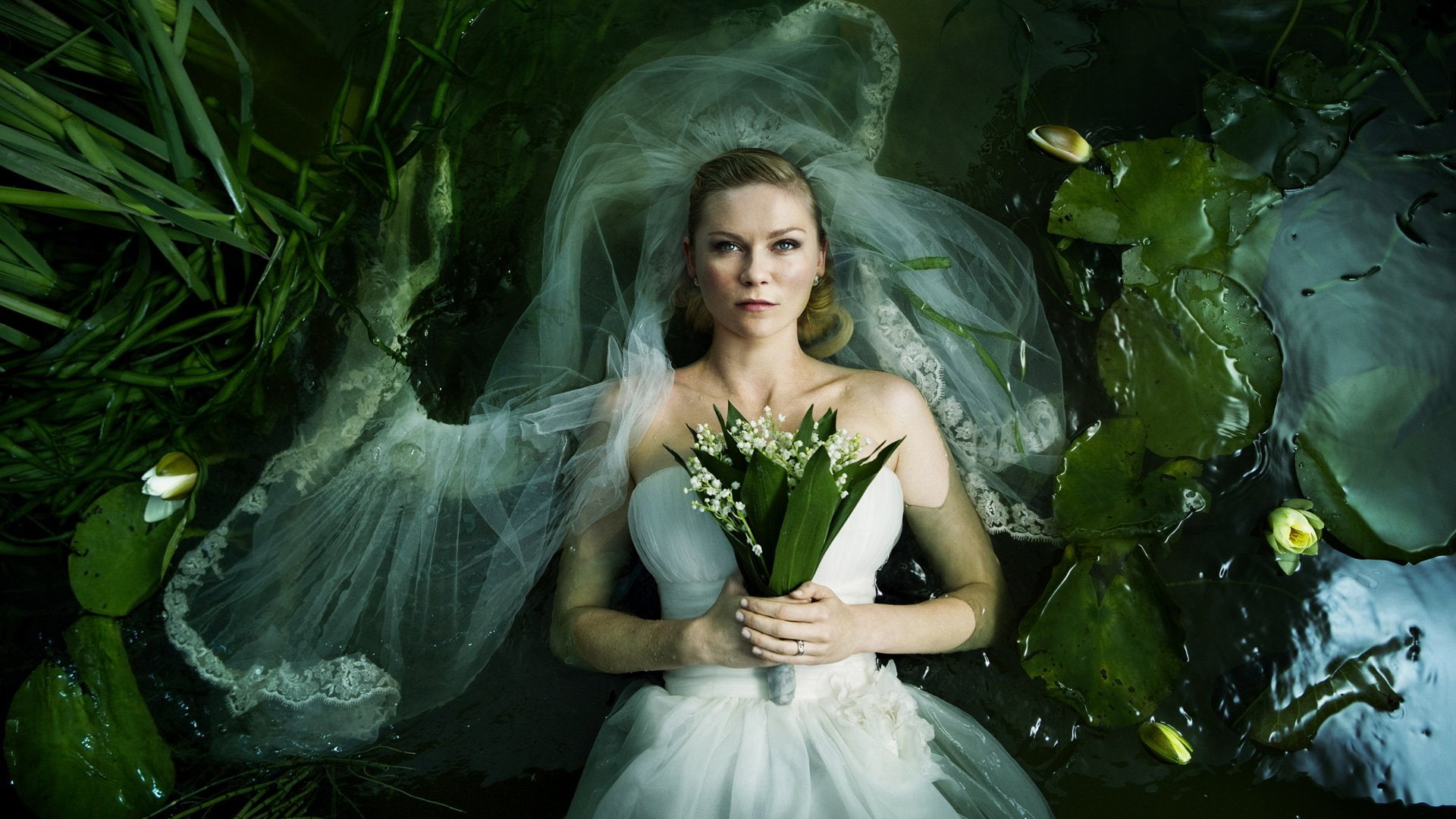 Melancholia, Movie, 1080P, Kirsten Dunst, Bride, HD Wallpaper