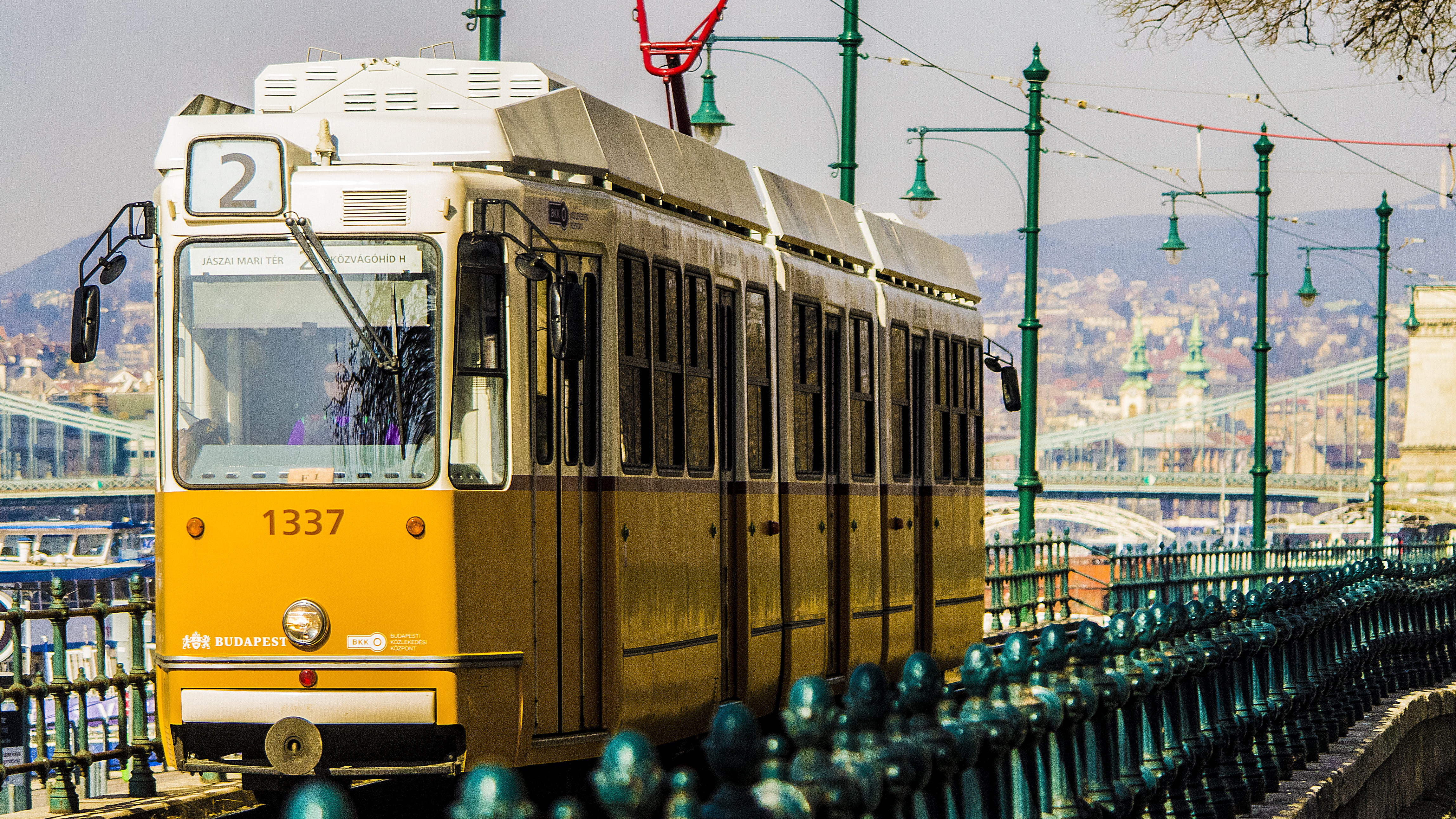 bus, railroad car, window, tram, train, track, nature, land vehicle, rail transportation, hungary, mode of transportation, subway train, yellow, city, 4K, HD Wallpaper