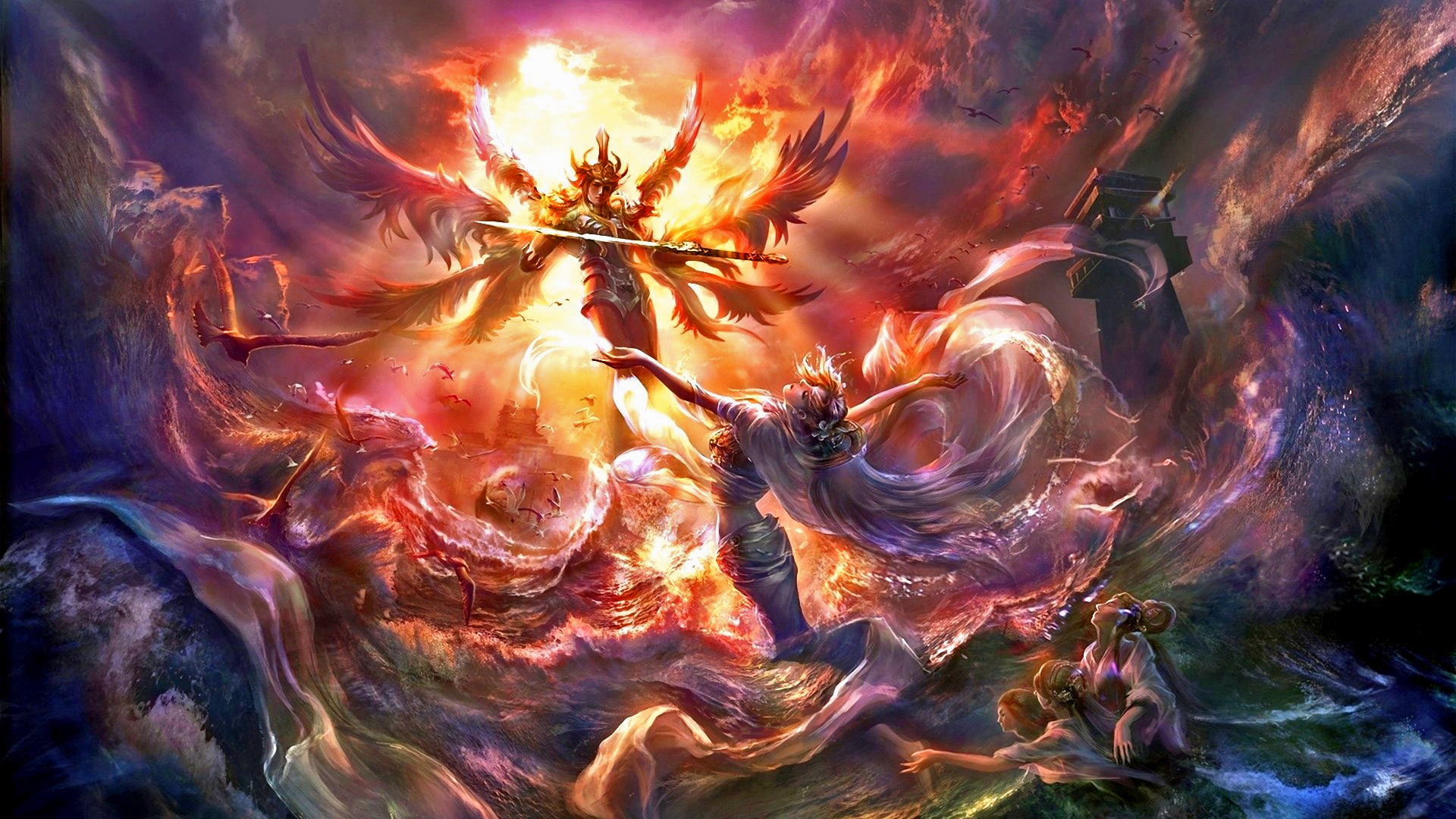 hd, fantasy, 1080P, celestial, HD Wallpaper