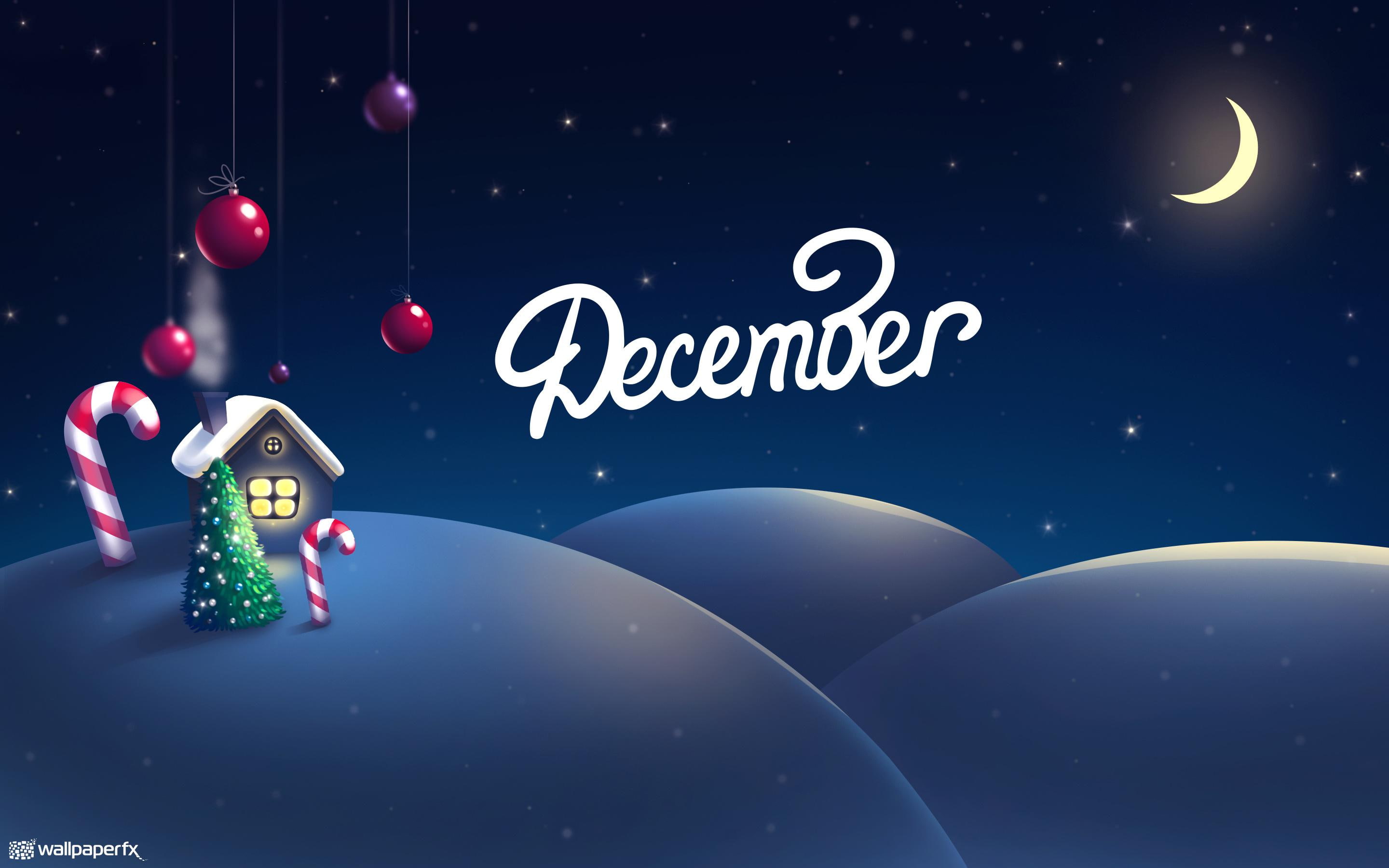 december, 2K, month, christmas, HD Wallpaper
