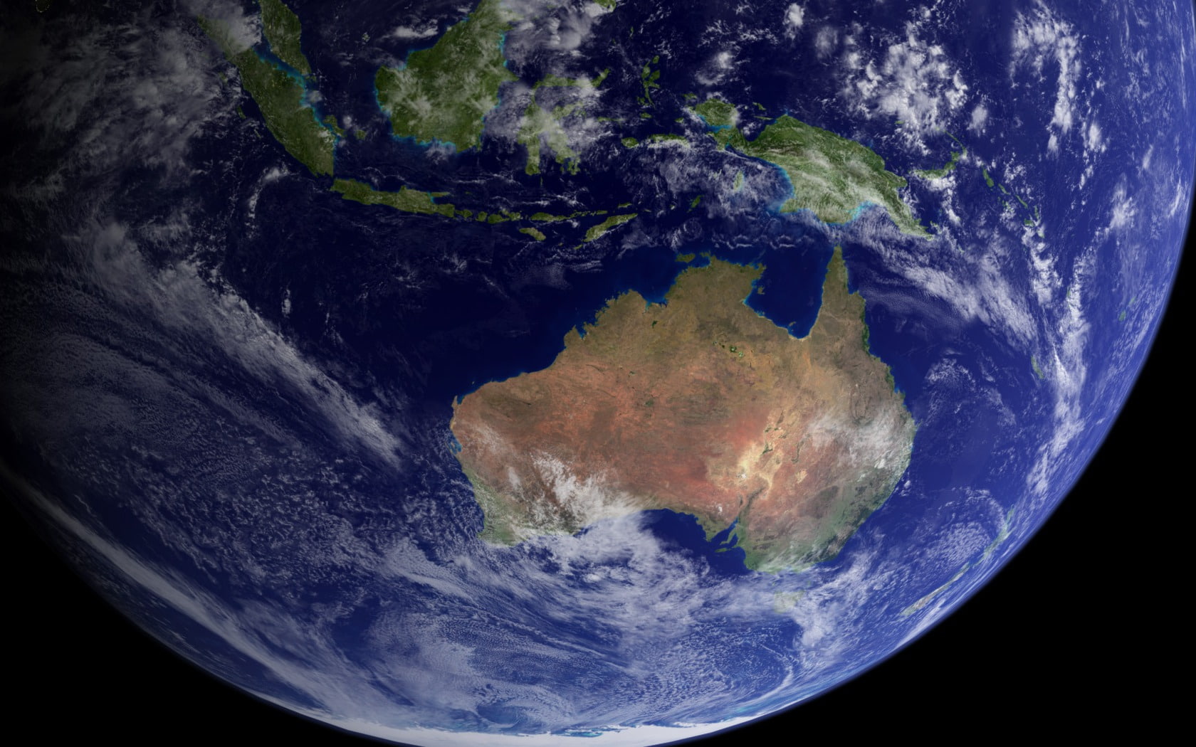 720P, hd, Down Under, Australia, space, Earth, planets, art, globe, HD Wallpaper