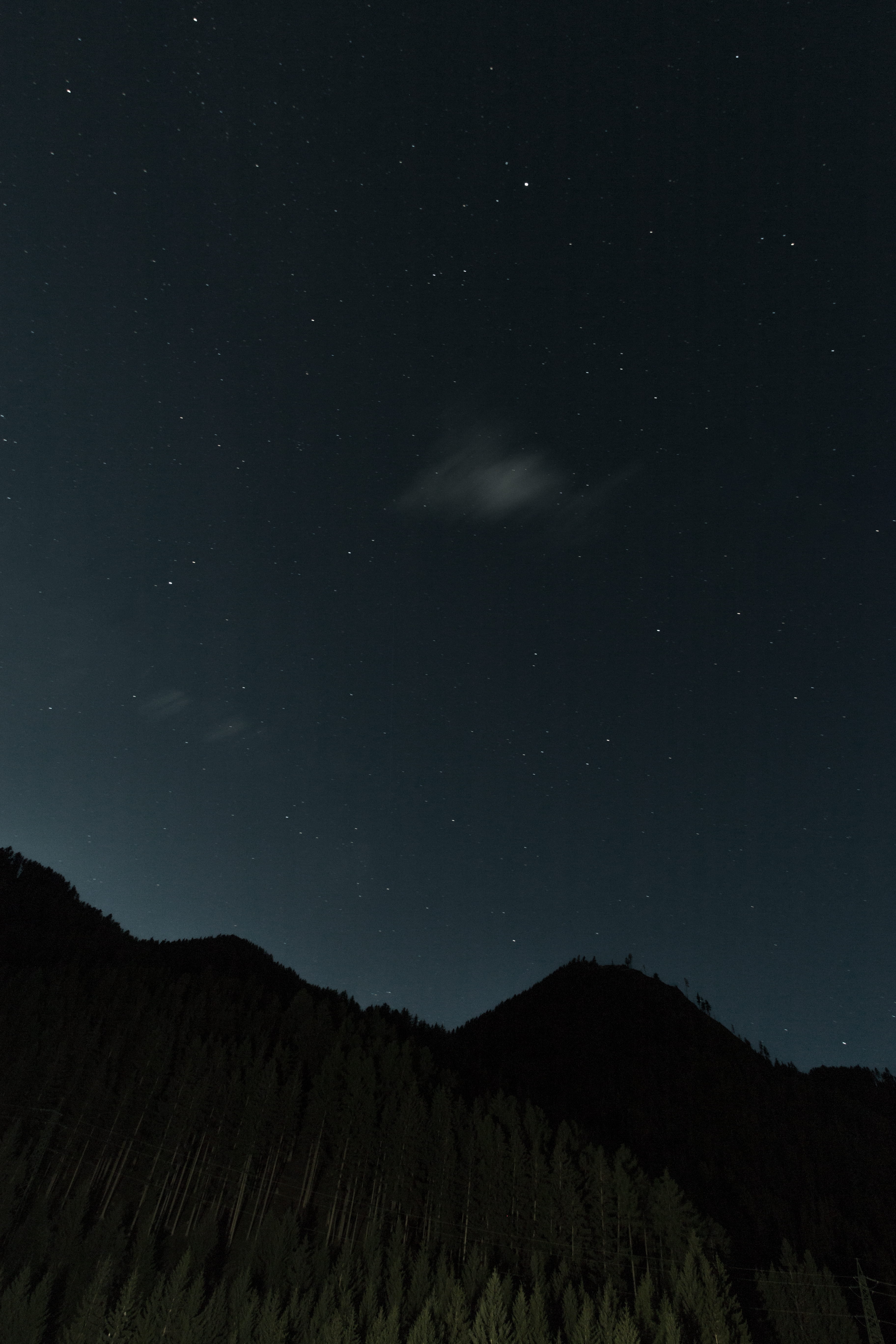 nighttime, nature, environment, 5K, sky, outdoors, galaxy, twinkling, tranquil scene, stars, scenics - nature, night, landscape, tranquility, idyllic, Phone HD Wallpaper