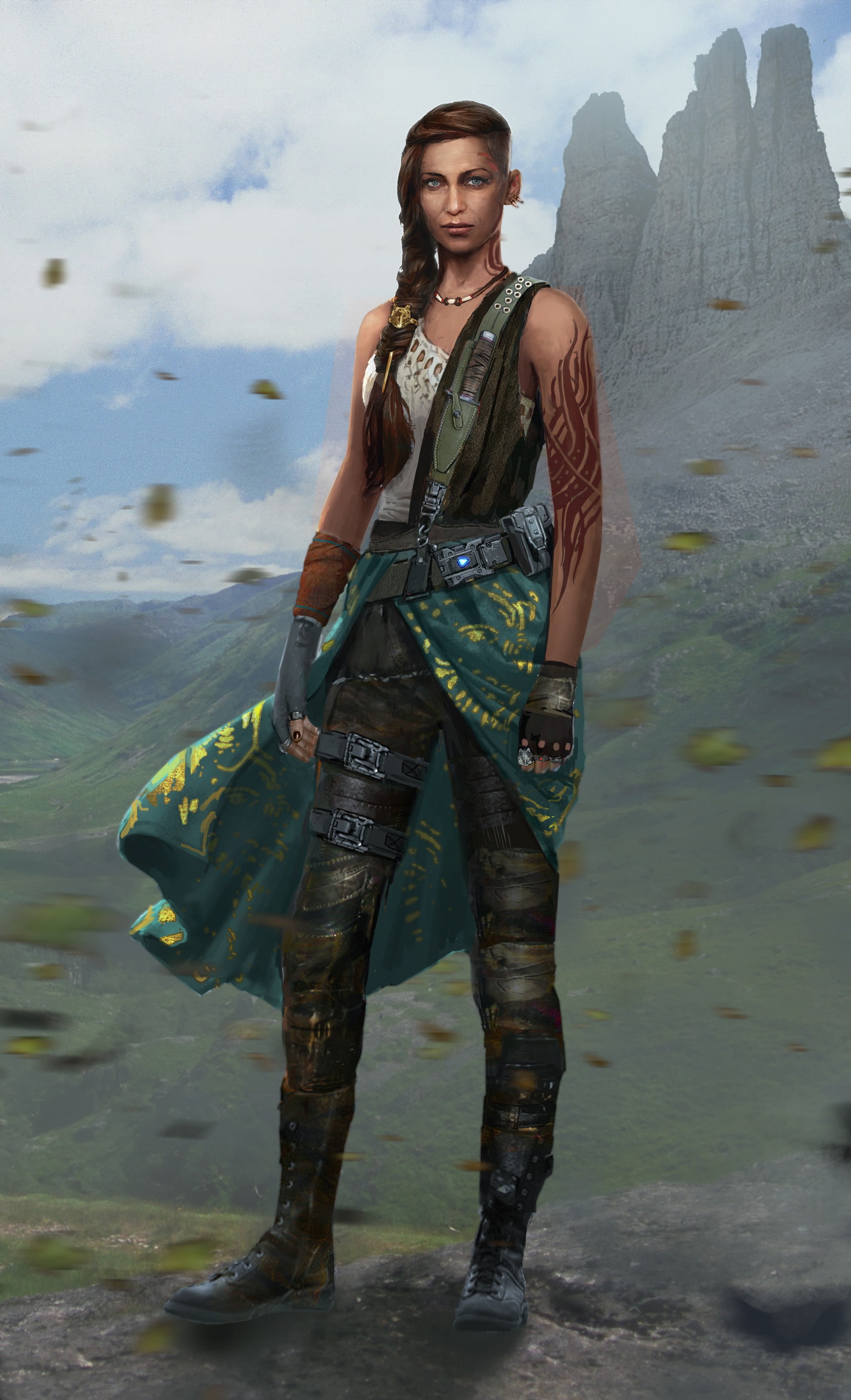 young men, day, young adult, PC gaming, full length, adult, lifestyles, looking at camera, reyna, one person, front view, hairstyle, water, Gears of War, Phone HD Wallpaper