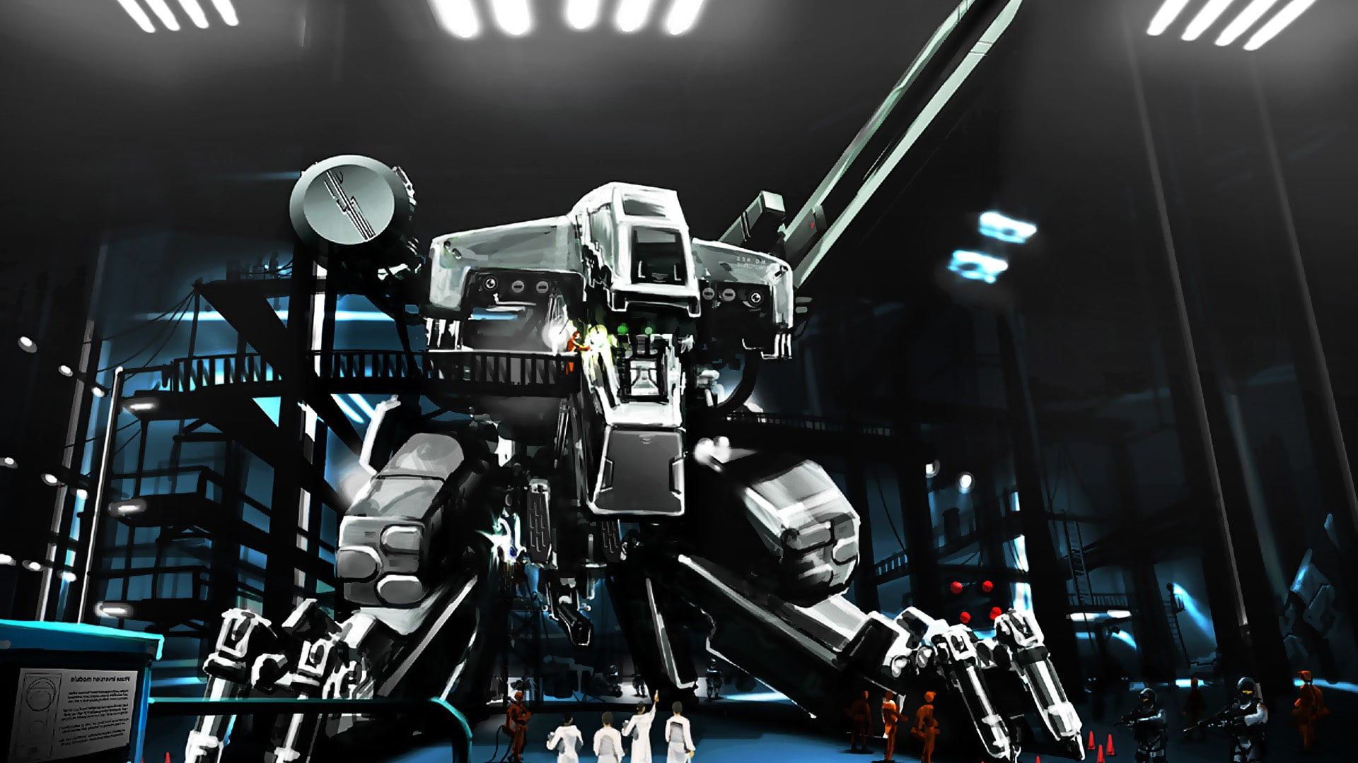 robot, Metal Gear Rex, mech, fantasy Art, video games, Metal Gear, artwork, 1080P, HD Wallpaper