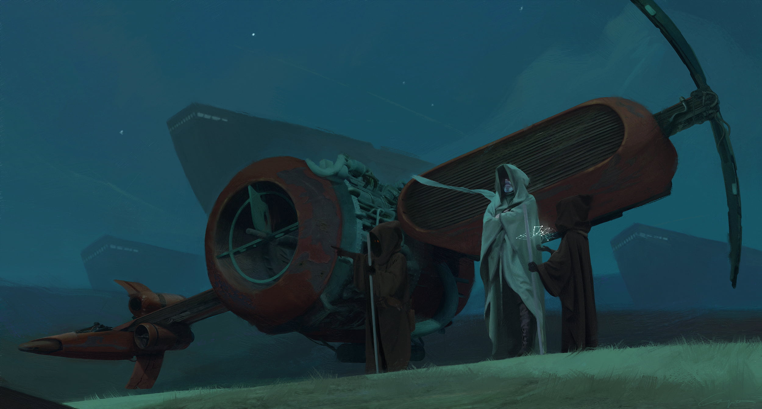 1080P, Pablo Carpio, fan art, Star Wars, Jedi, HD Wallpaper