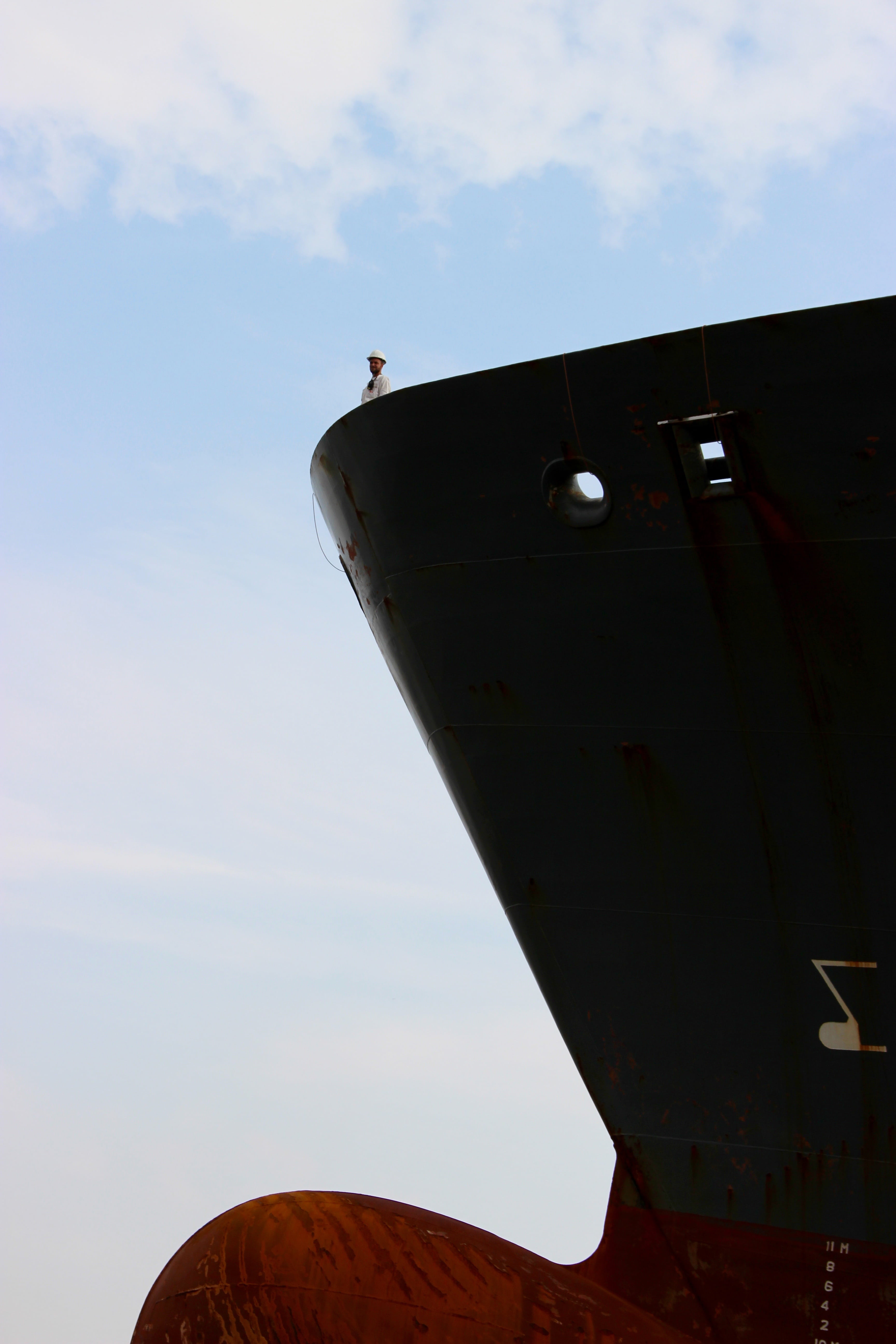 close-up, mode of transportation, big and small, focus on foreground, nature, sky, aerospace industry, mid-air, freighter, transportation, day, bug, lock, Phone HD Wallpaper