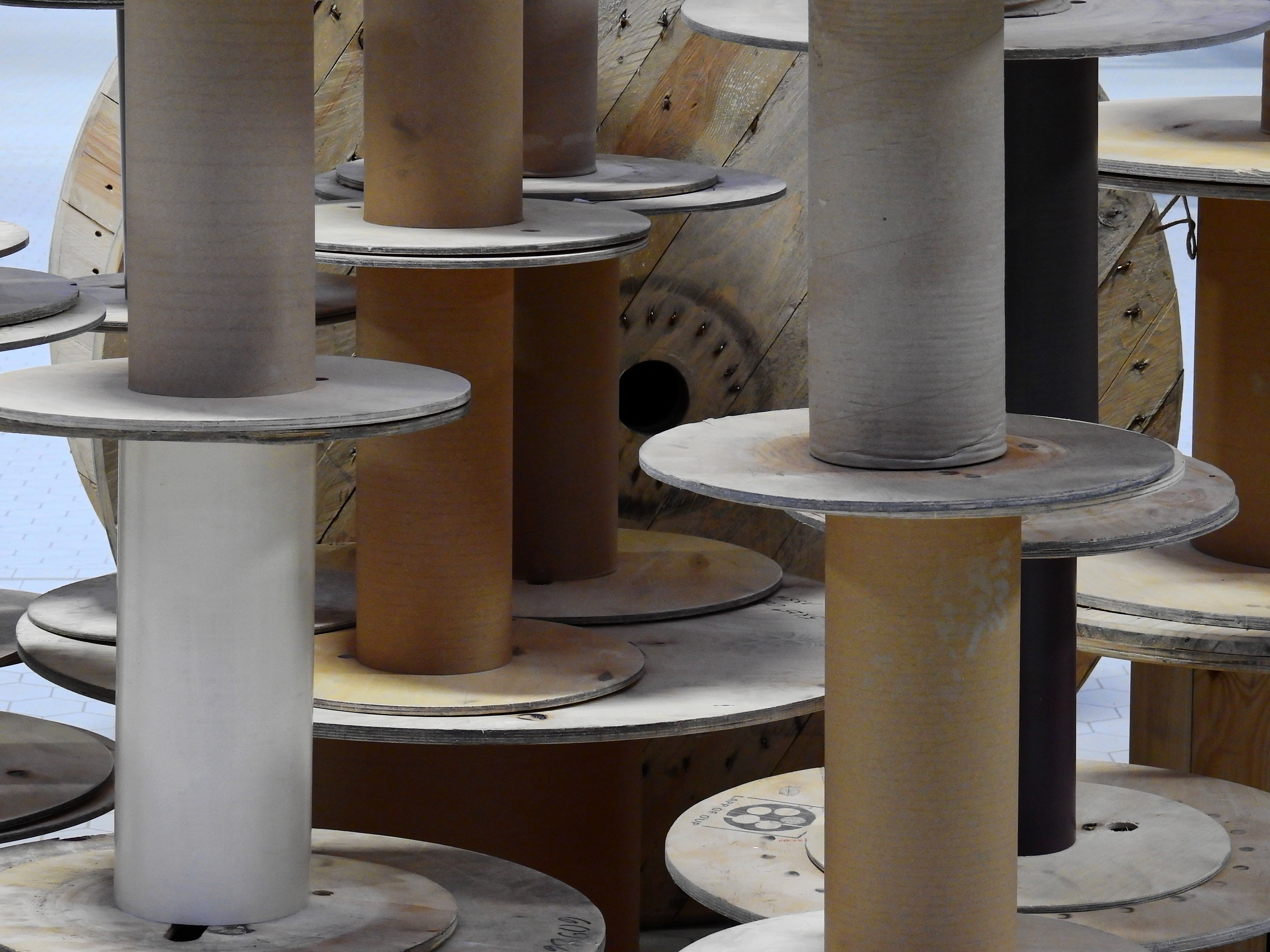 environment, electrician, elektrik, day, pipe - tube, plant, business, industry, architectural column, no people, waste, cable drum, technology, white color, HD Wallpaper