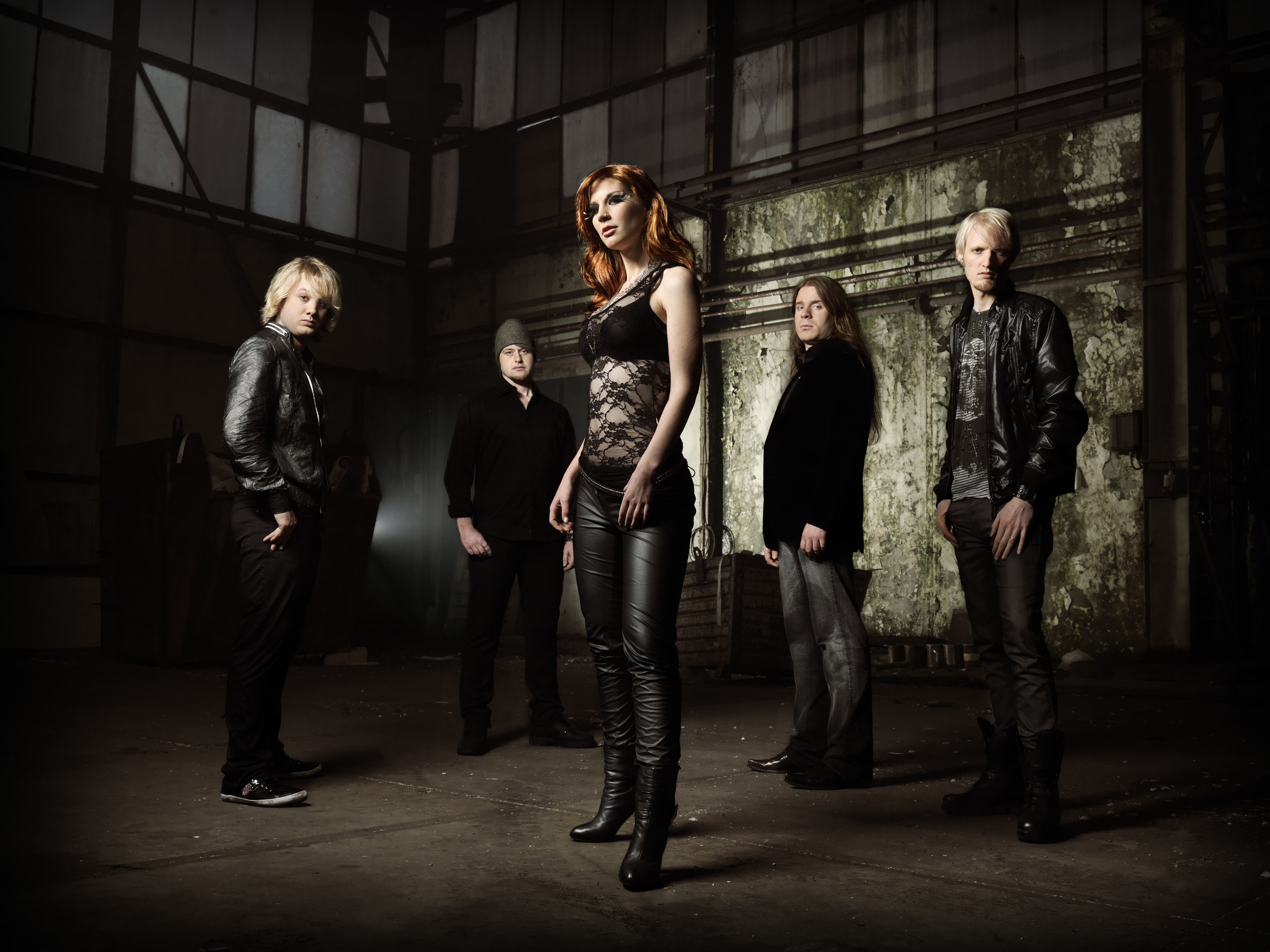 2K, John Charlotte Wessels, Delain, redhead, group, HD Wallpaper
