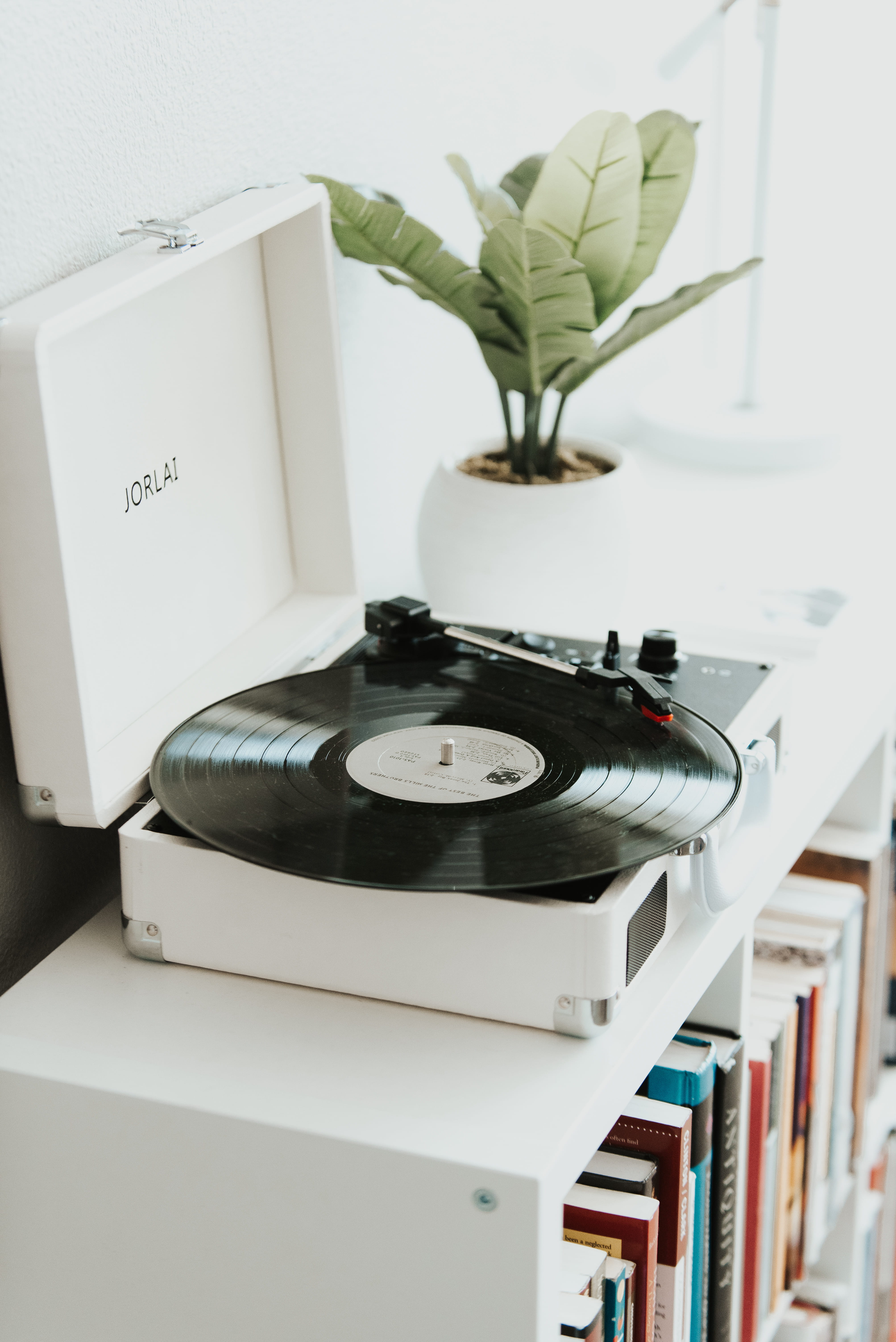 vinyl, record player needle, white, still life, music, beside, record, no people, equipment, close-up, turntable, arts culture and entertainment, 5K, technology, Phone HD Wallpaper