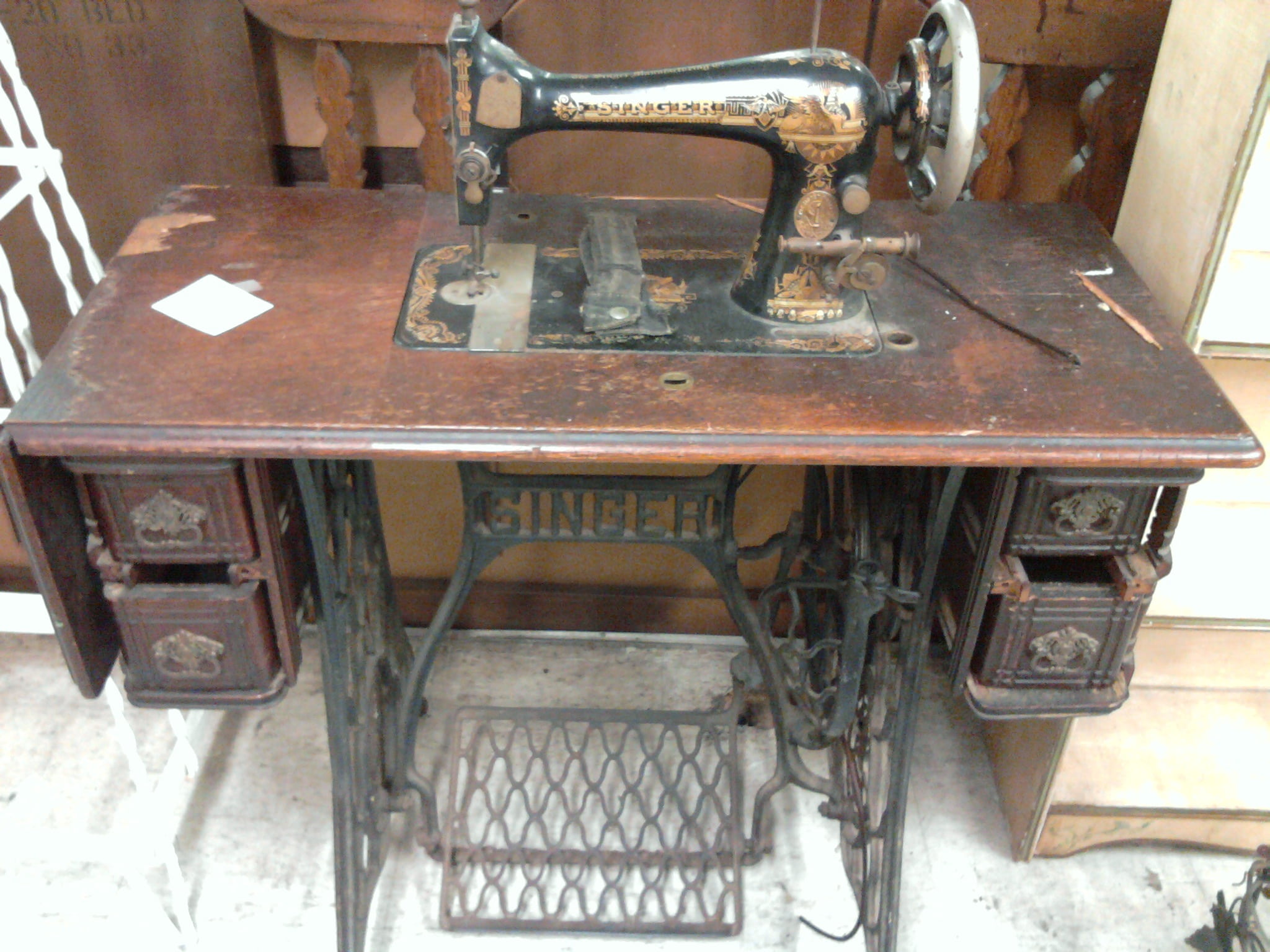 textiles, sewing, cabinet, abandoned, no people, retro styled, chair, deterioration, treadle, indoors, day, metal, tailor, sew, industrial, machinery, seat, HD Wallpaper