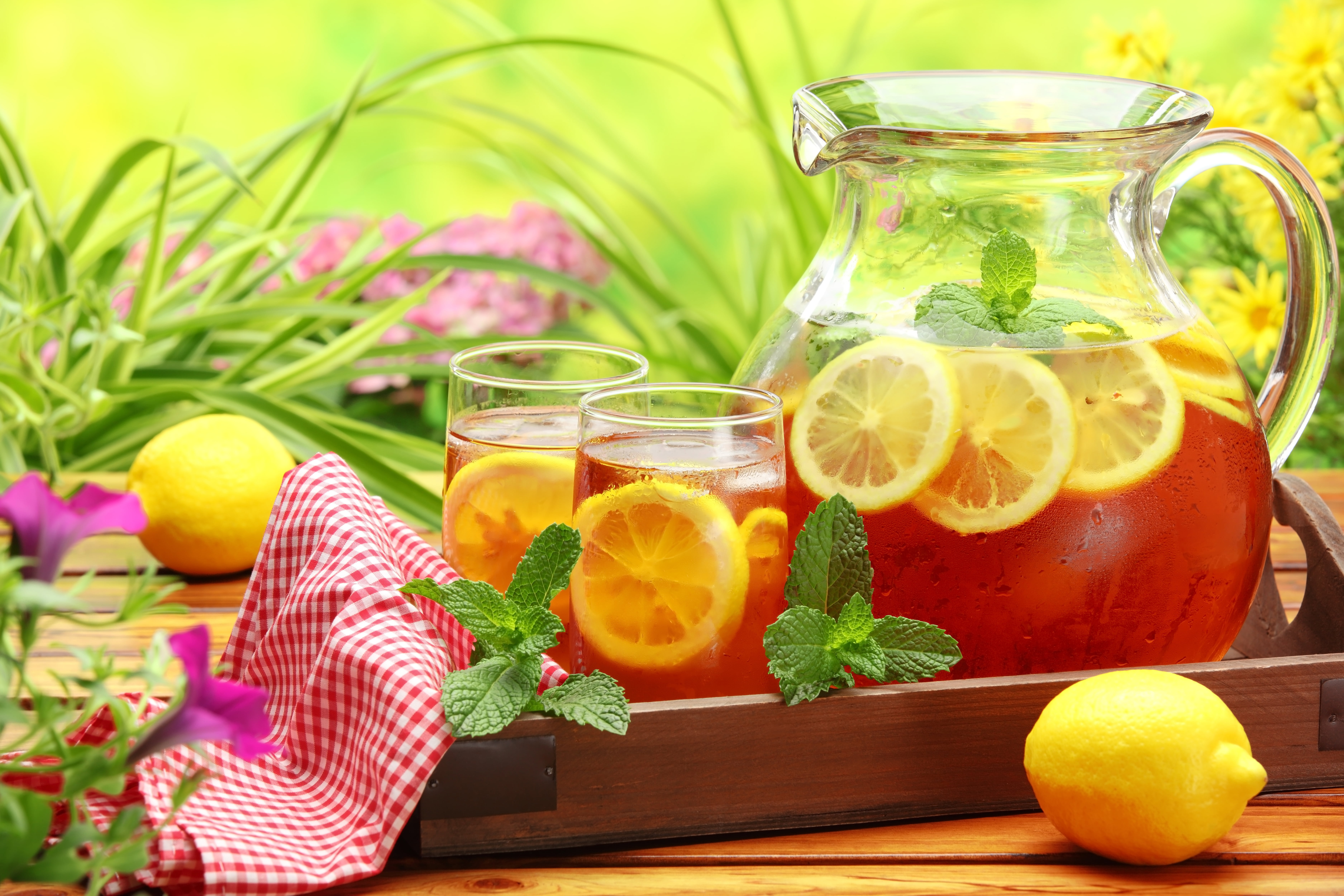healthy Eating, ingredient, summer, glasses, drink, cold, dieting, lemon, food And Drink, 5K, drinking Glass, mint, freshness, citrus Fruit, orange - Fruit, HD Wallpaper