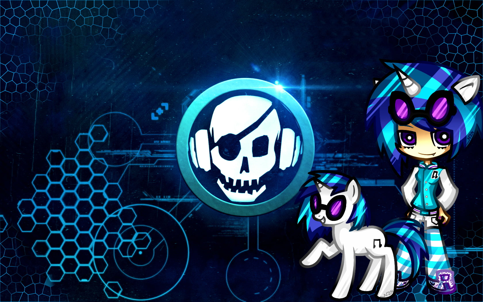 vinyl, scratch, pony, 720P, HD Wallpaper