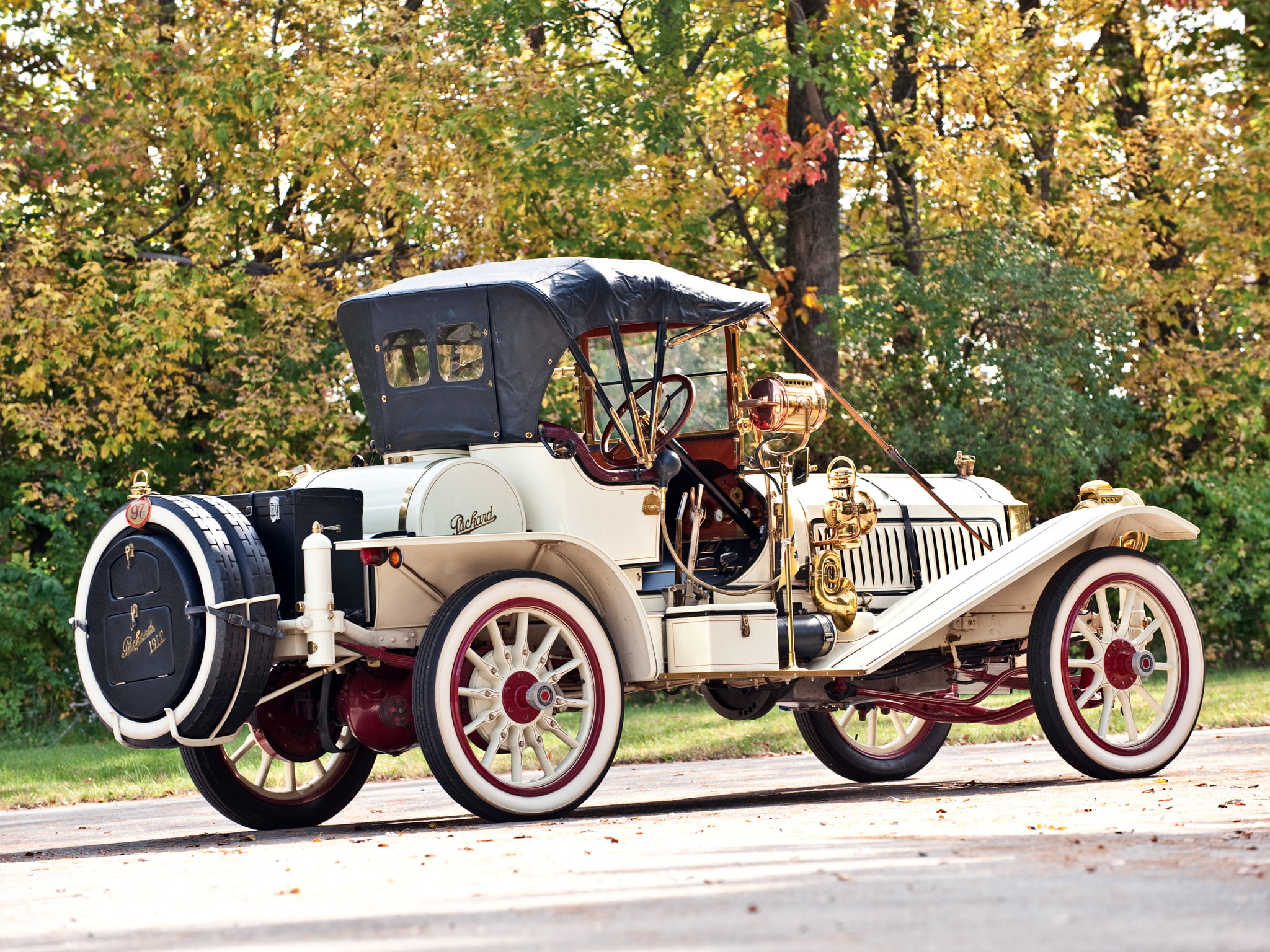 packard, 1912, luxury, retro, runabout, 1 48, 1080P, HD Wallpaper