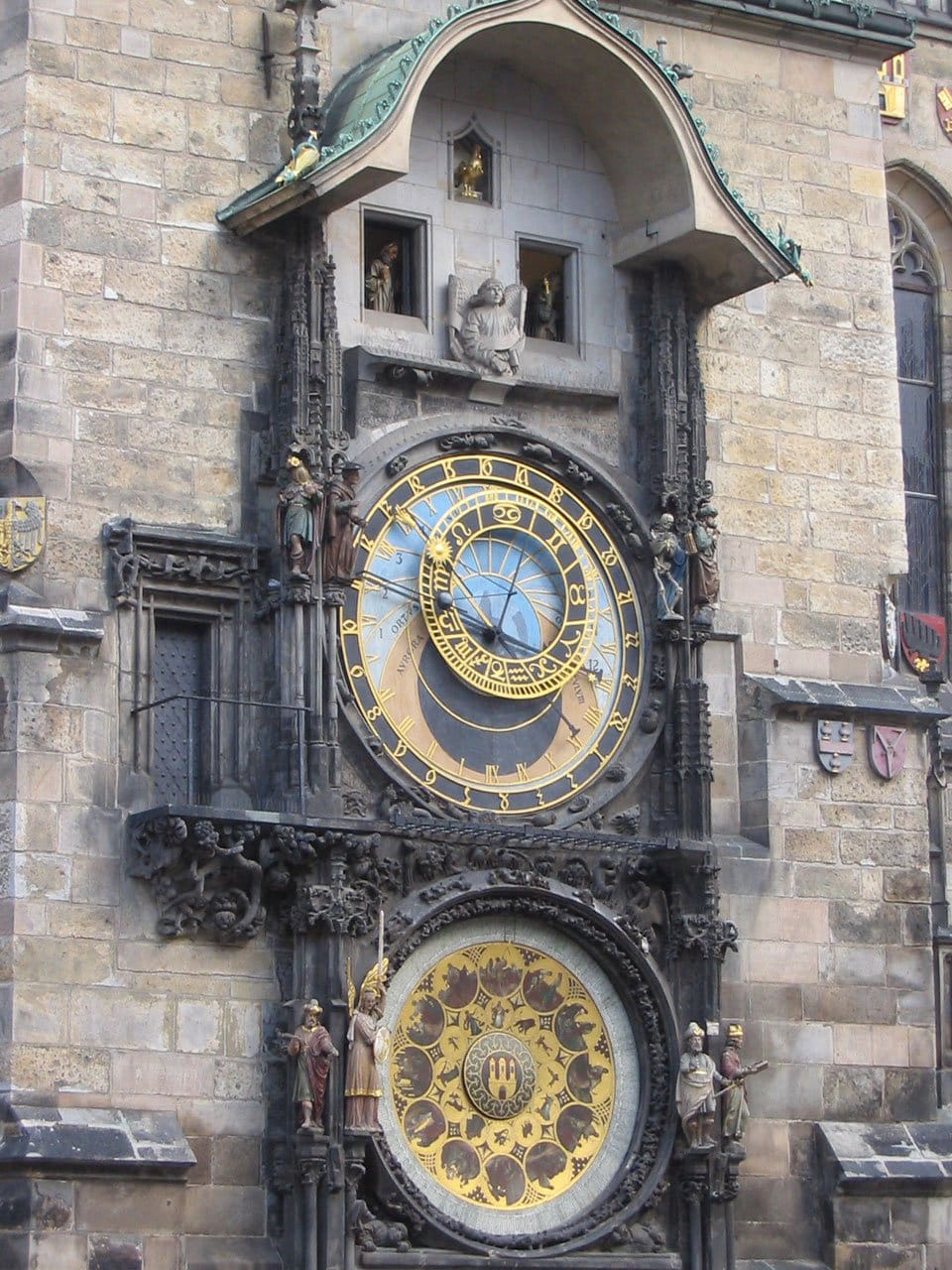 clock tower, outdoors, czech, the past, tower, clock, history, old, city, travel destinations, roman numeral, time, astronomical clock, ornate, hall, built structure, Phone HD Wallpaper