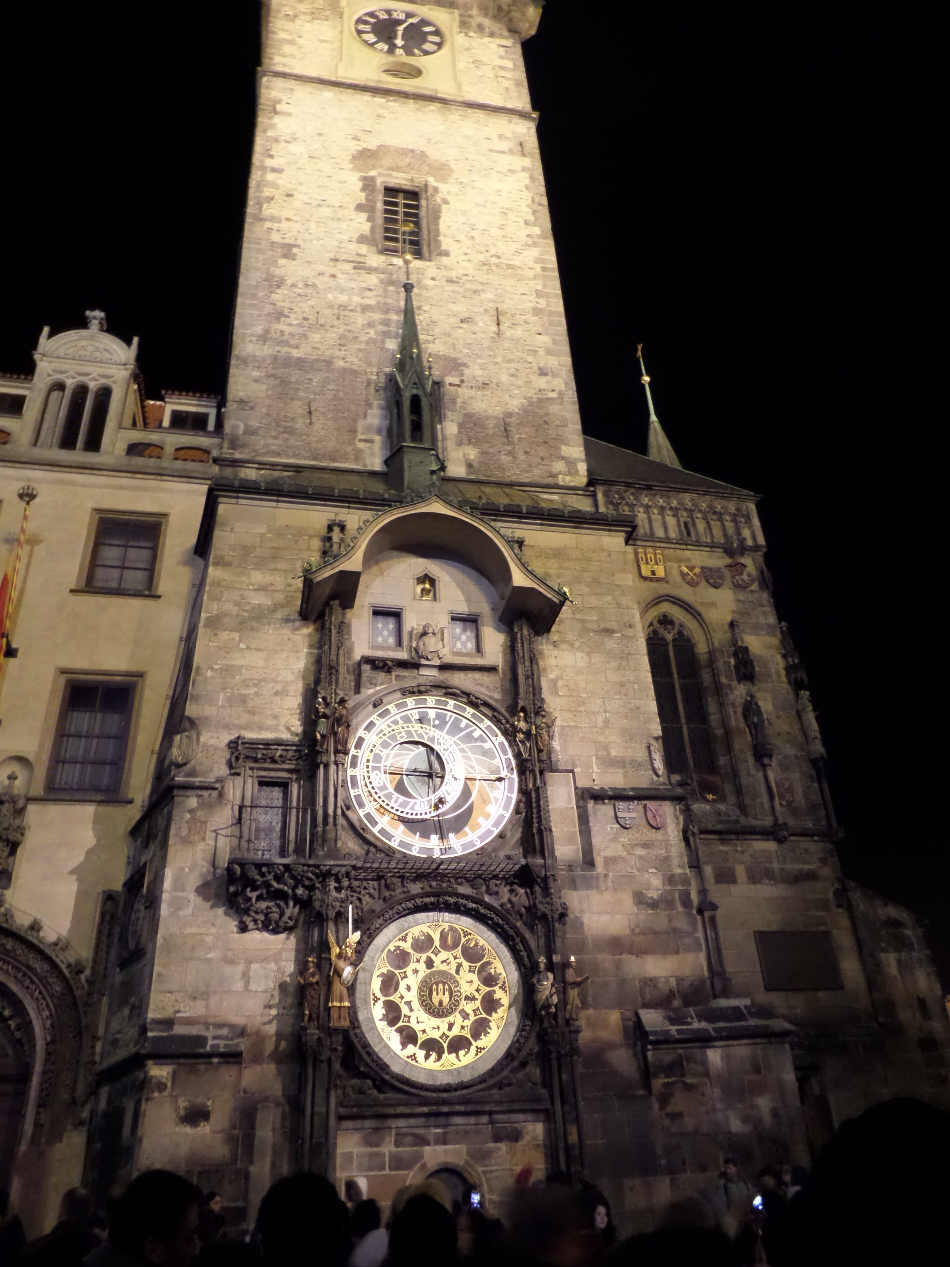 group of people, tourism, prague, astronomical clock, clock tower, Prague, Astronomical Clock, city, belief, aged, historic, place of worship, architecture design, Phone HD Wallpaper